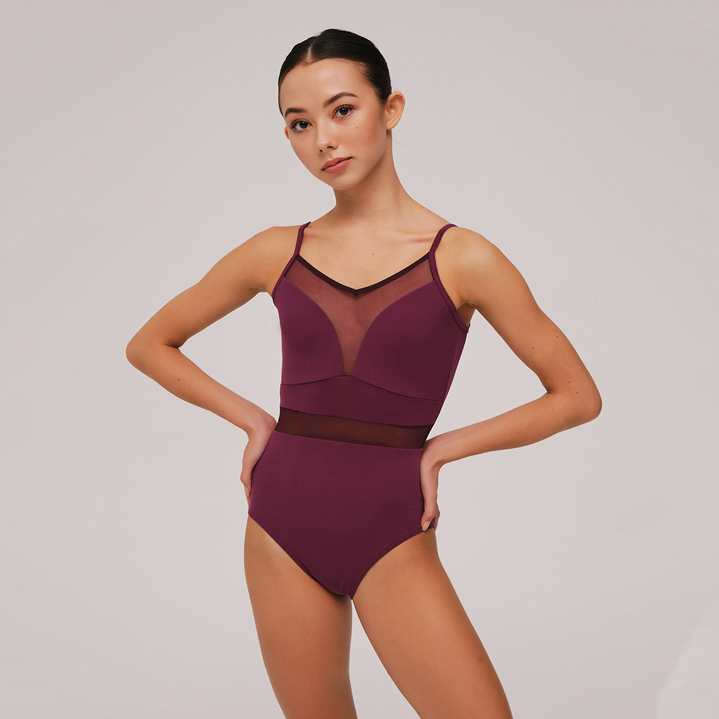 Girls Dark Red Ballet Onesies