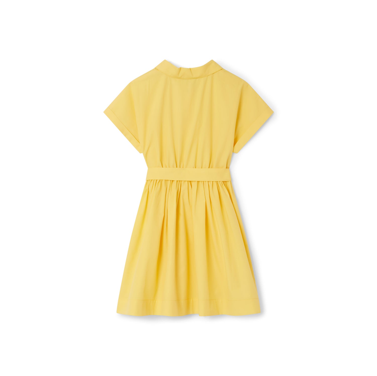 Girls Yellow Cotton Dress