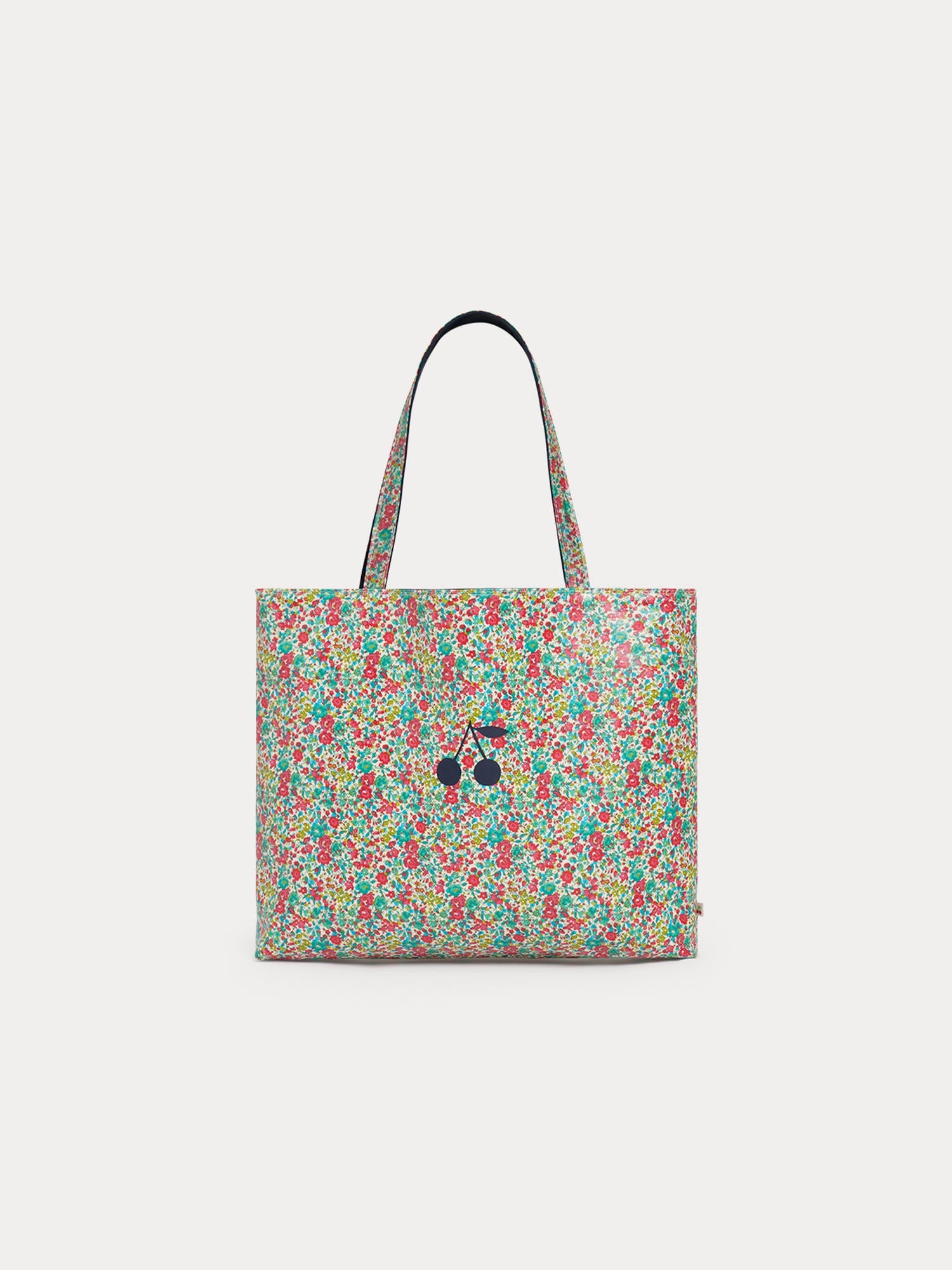 Girls Green Floral Tote Bag