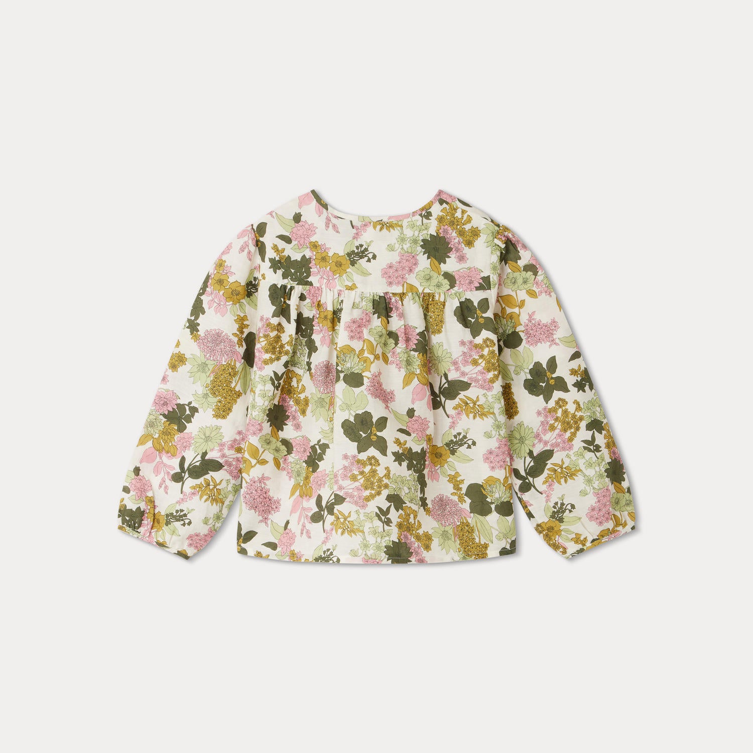 Girls Multicolor Flower Shirt