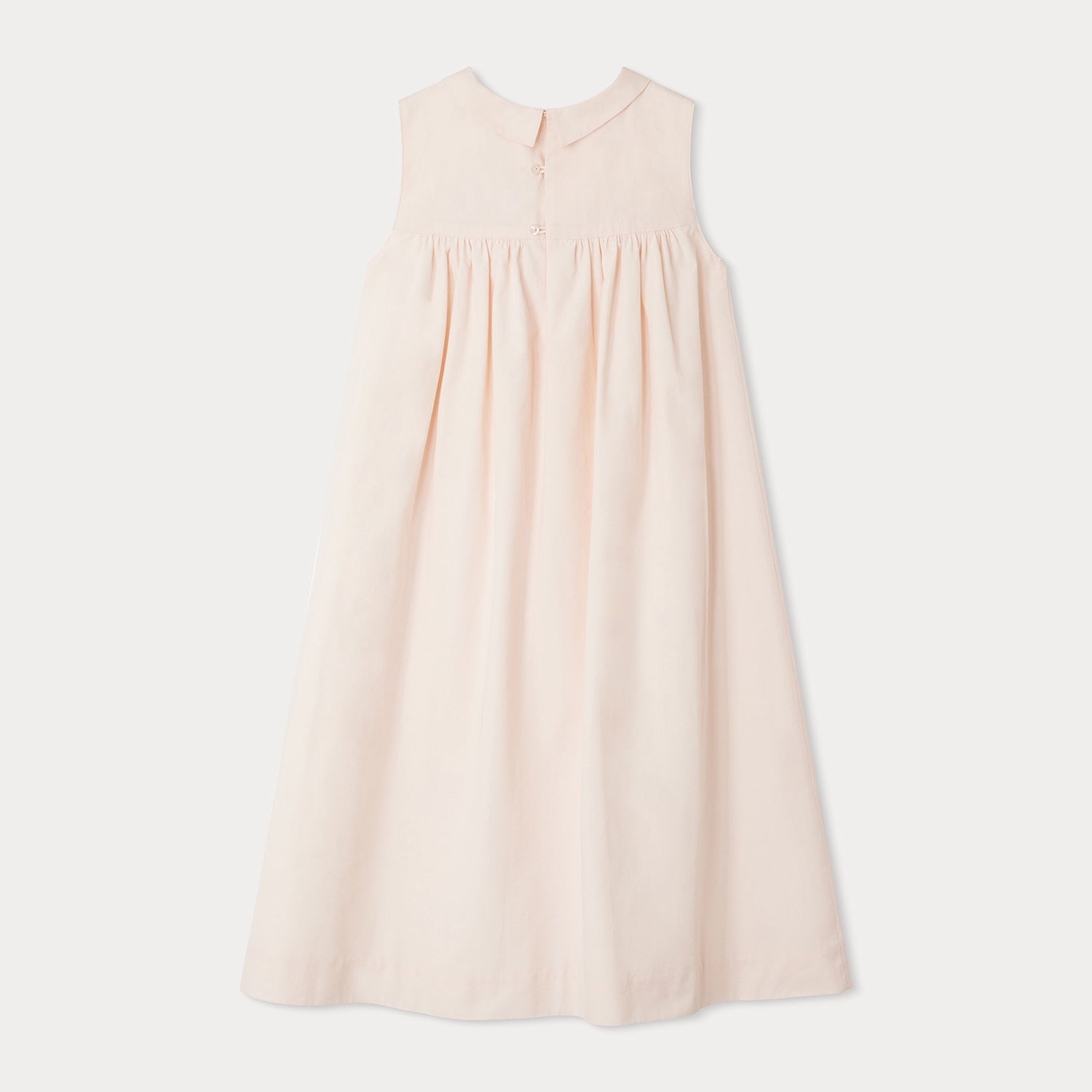 Girls Light Pink Cotton Dress