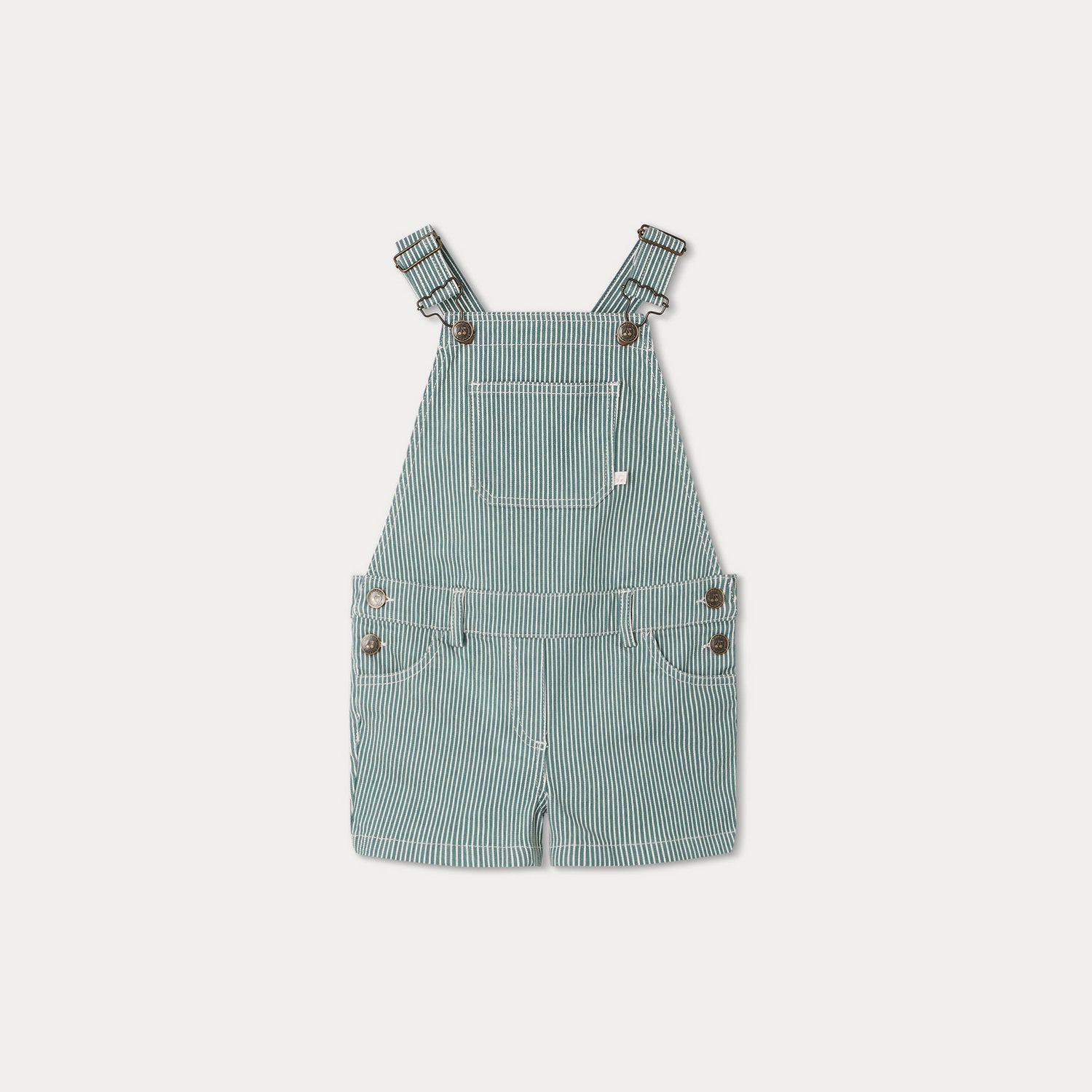 Girls Blue Stripes Jumpsuit