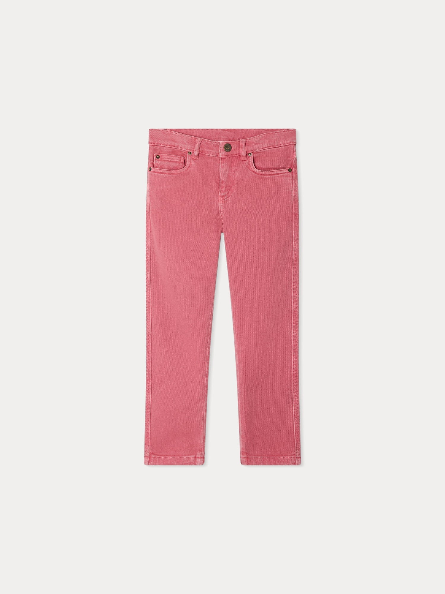 Boys & Girls Pink Cotton Trousers