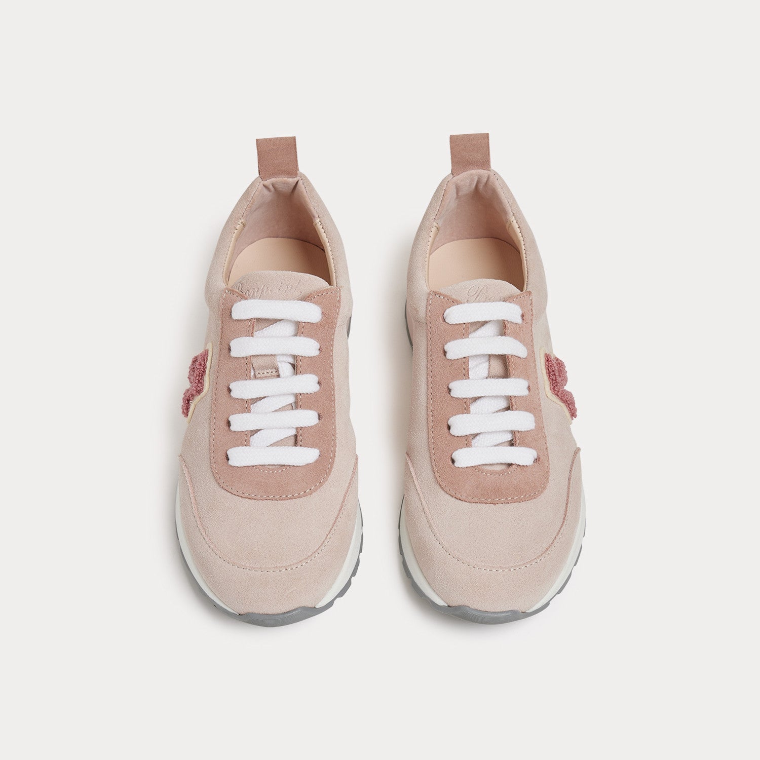 Girls Light Pink Logo Shoes