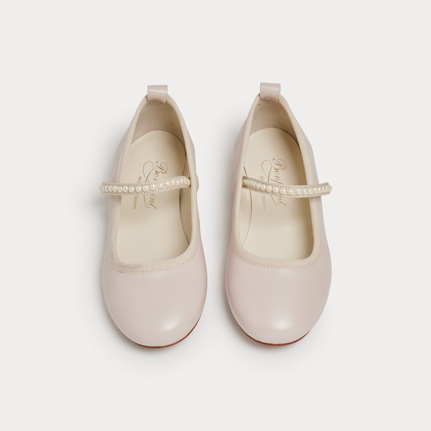 Girls Pale Pink Flat Shoes