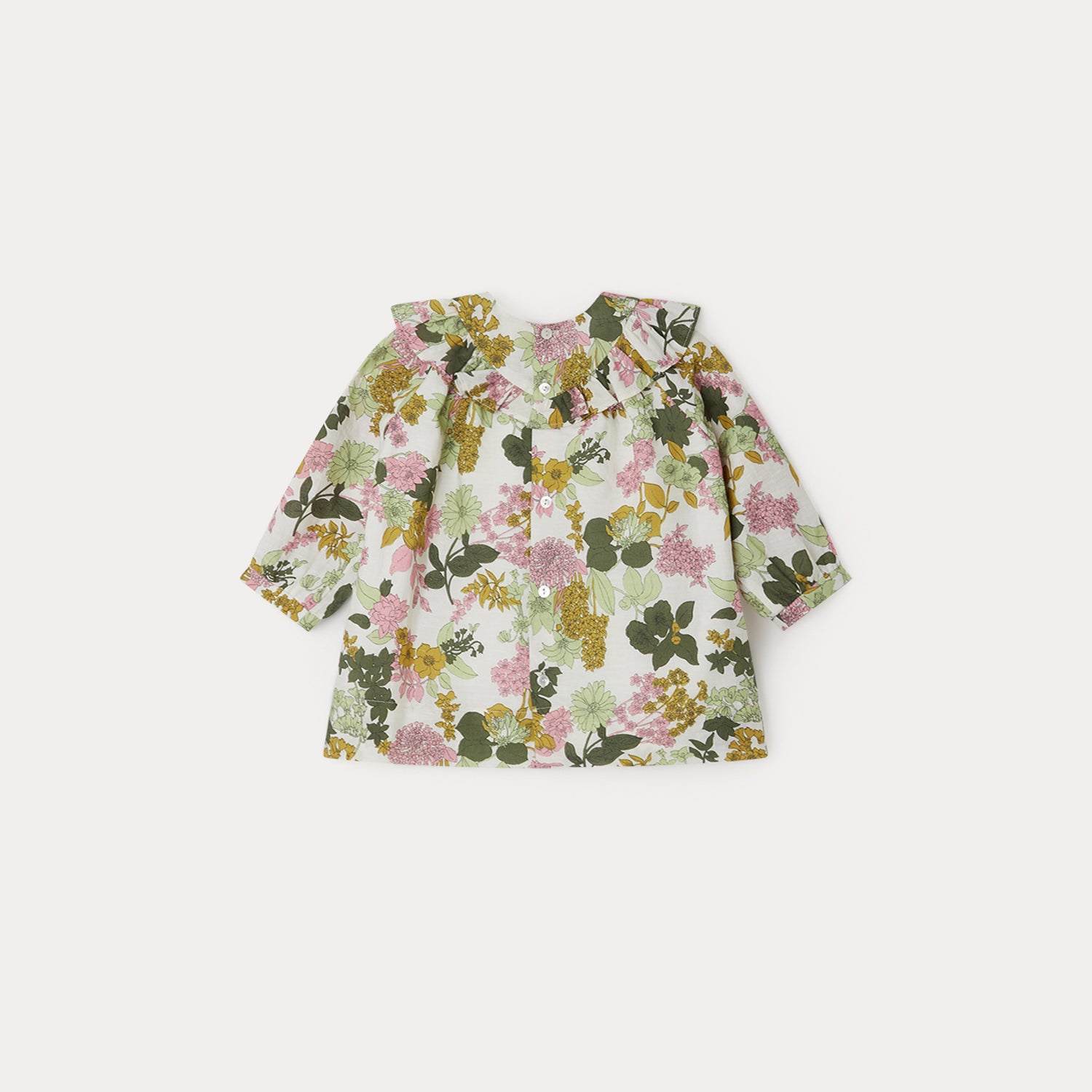 Baby Girls Multicolor Flower Cotton Dress