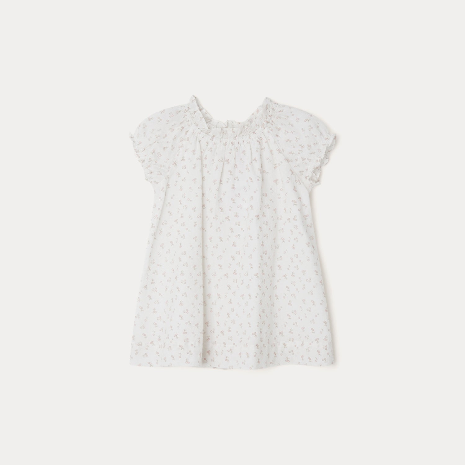 Baby Girls White Cotton Dress