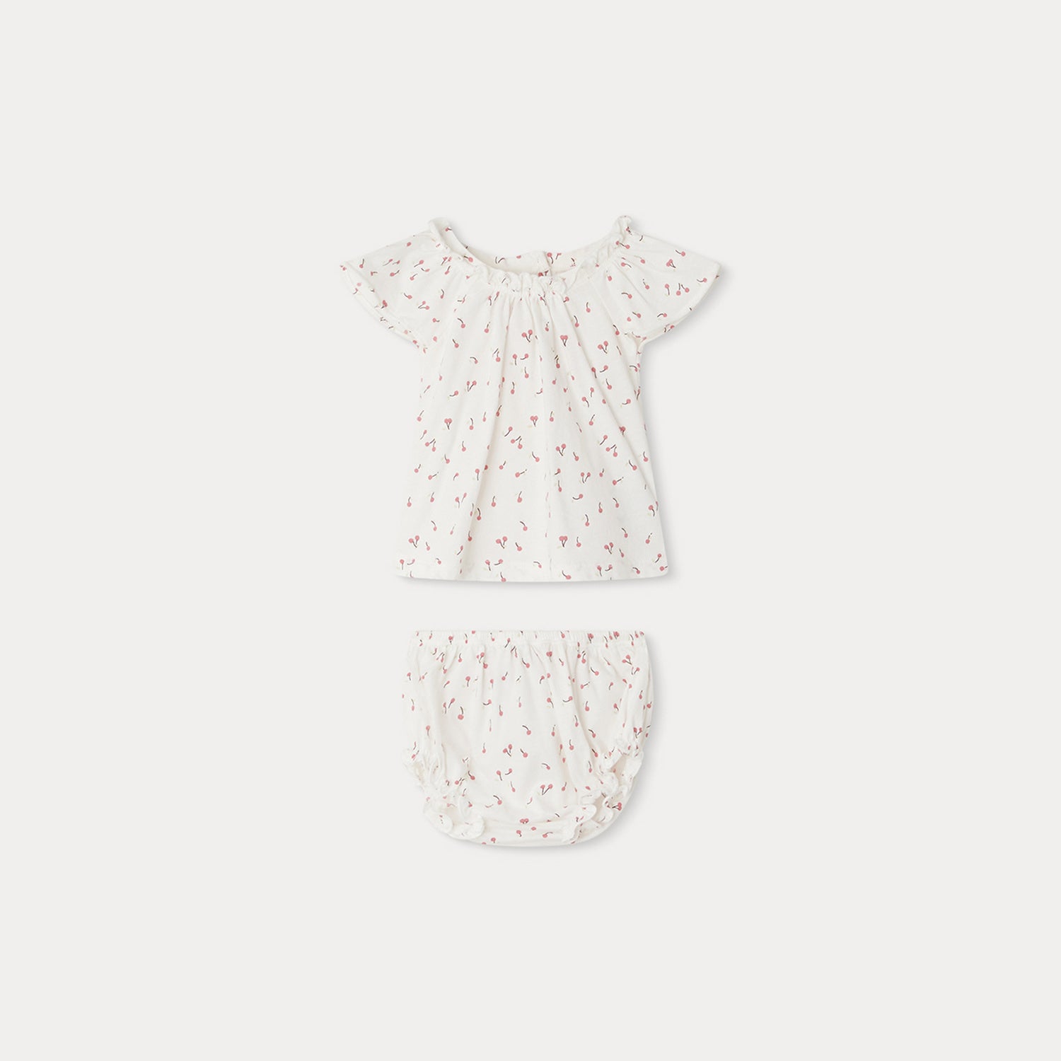 Baby Girls White Logo Set