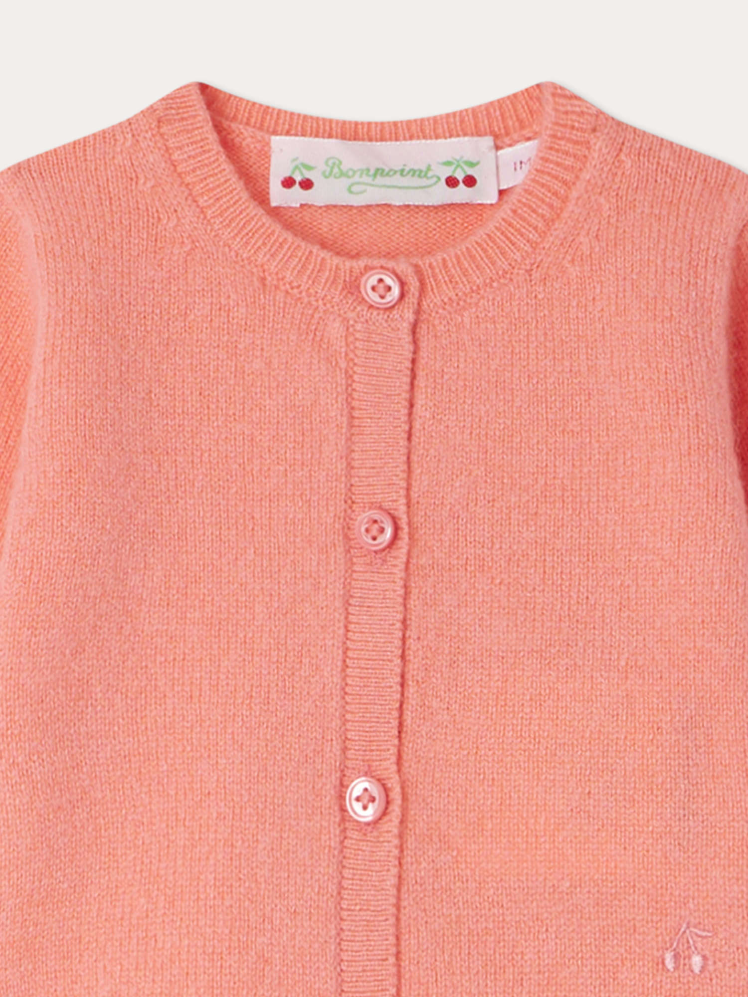 Baby Girls Coral Cashmere Cardigan