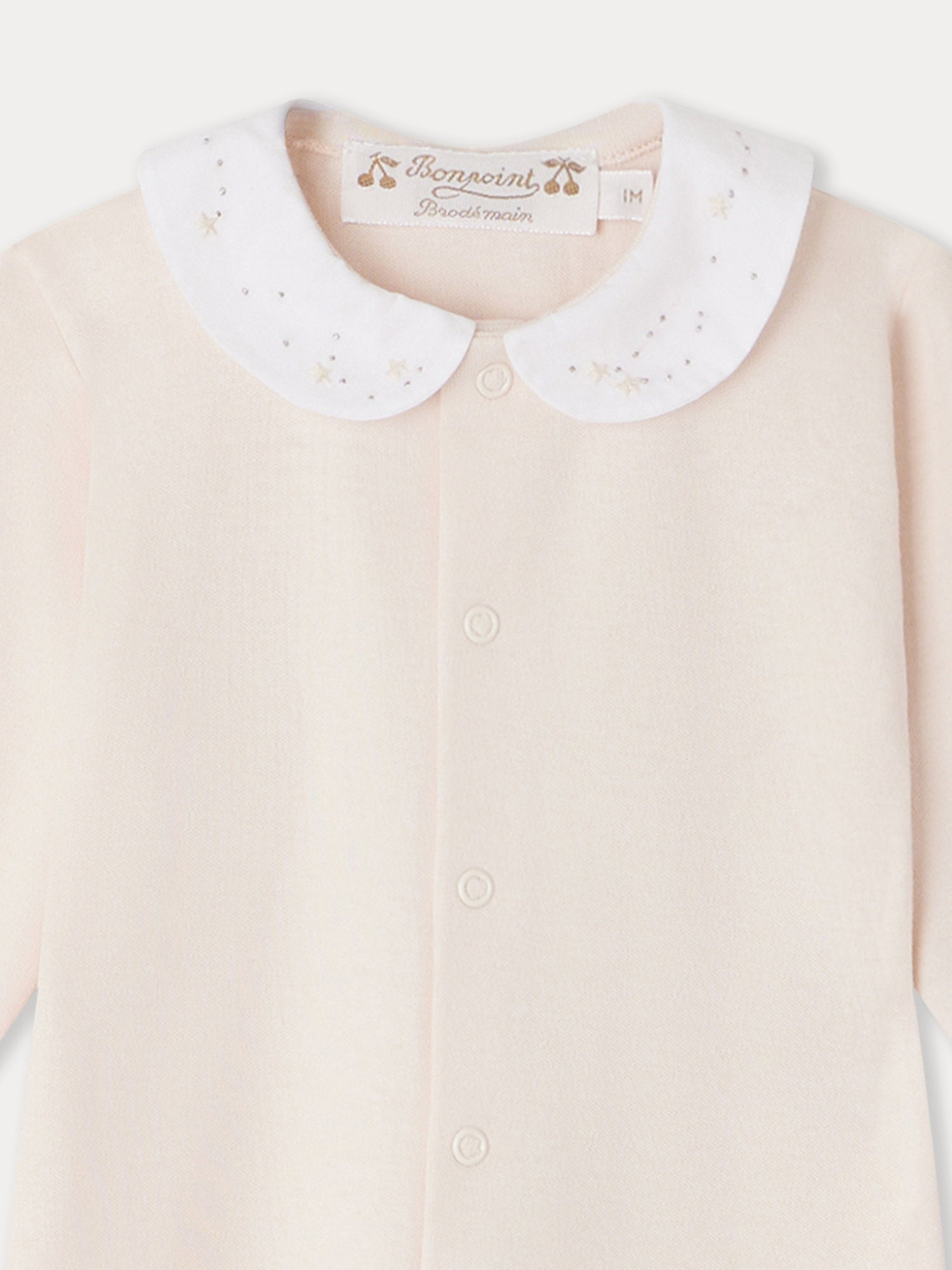 Baby Girls Pink Cotton Babysuit