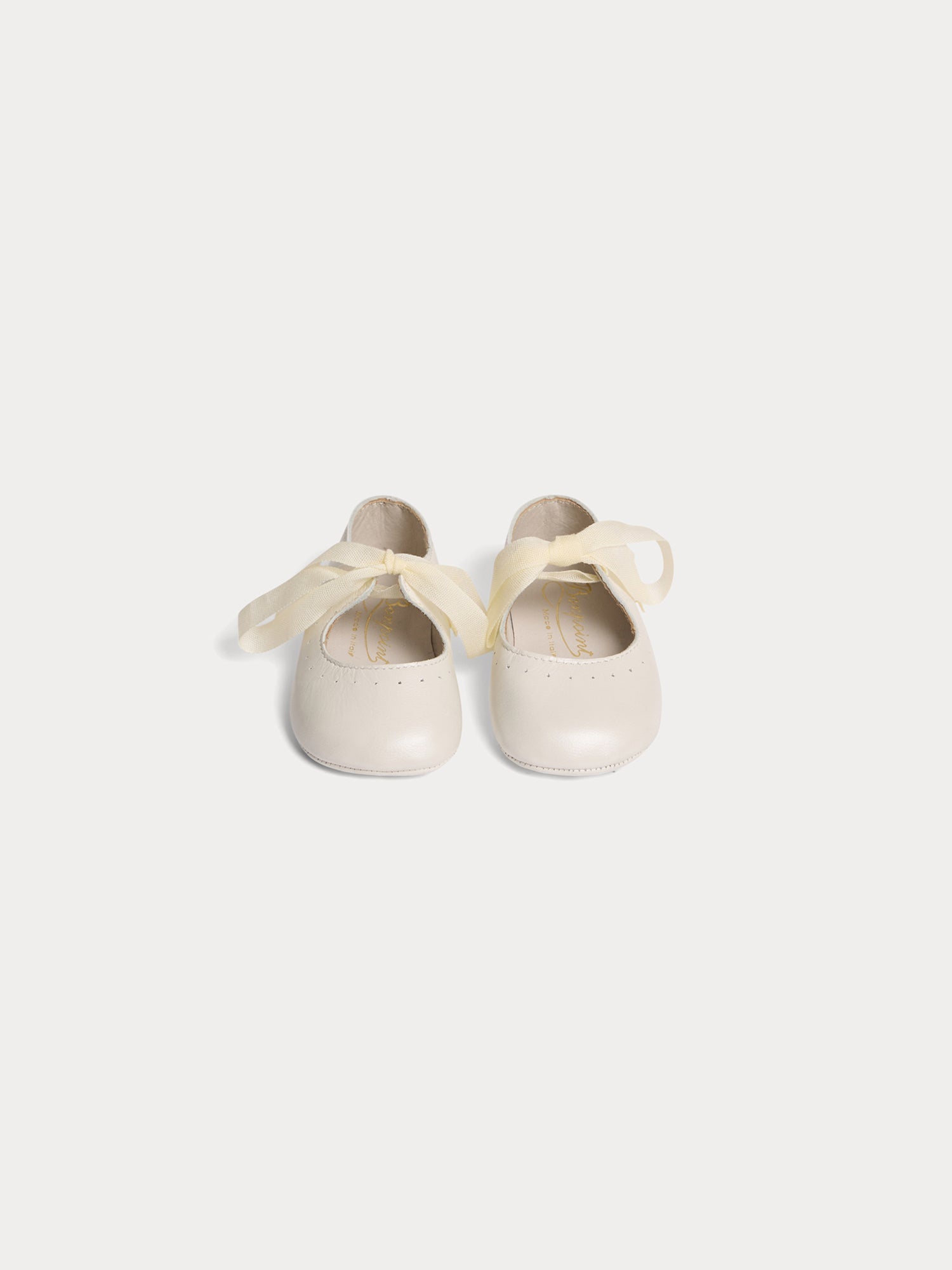 Baby Girls White Flat Shoes