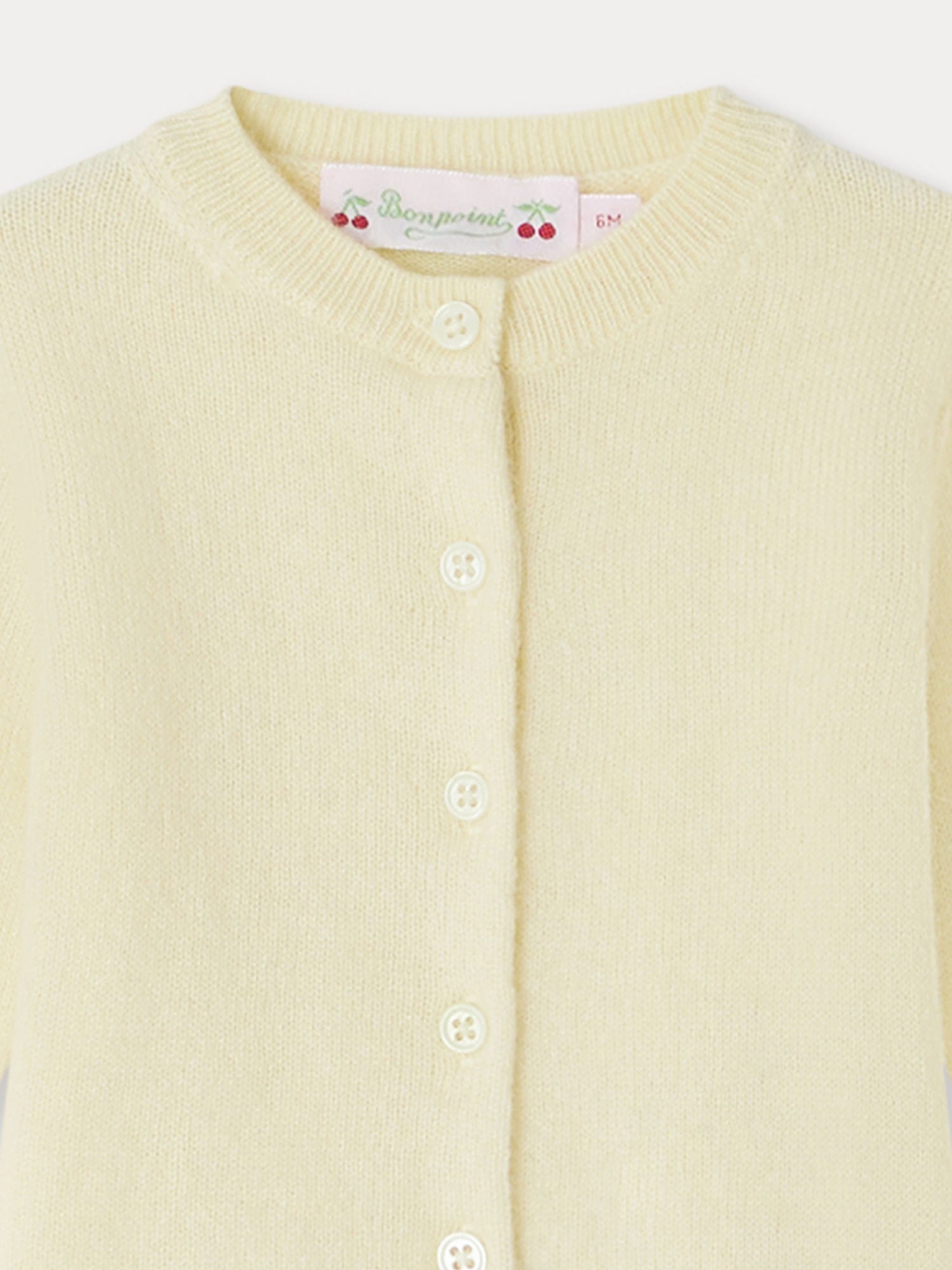 Baby Girls Yellow Cashmere Cardigan