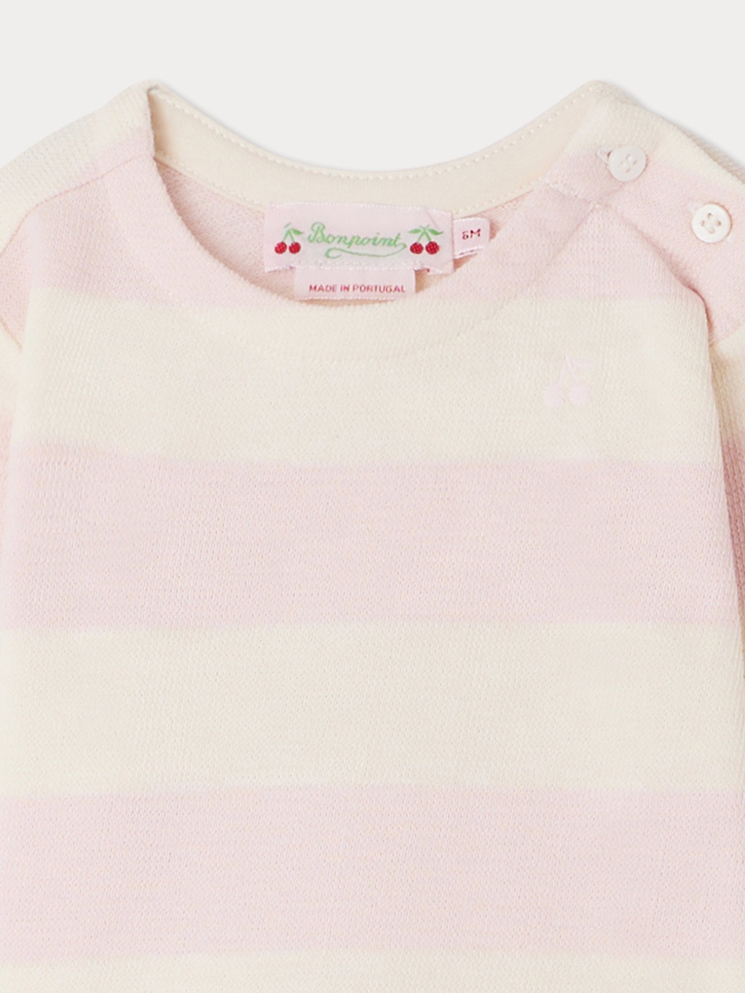 Baby Girls Pink Stripes Cotton T-Shirt