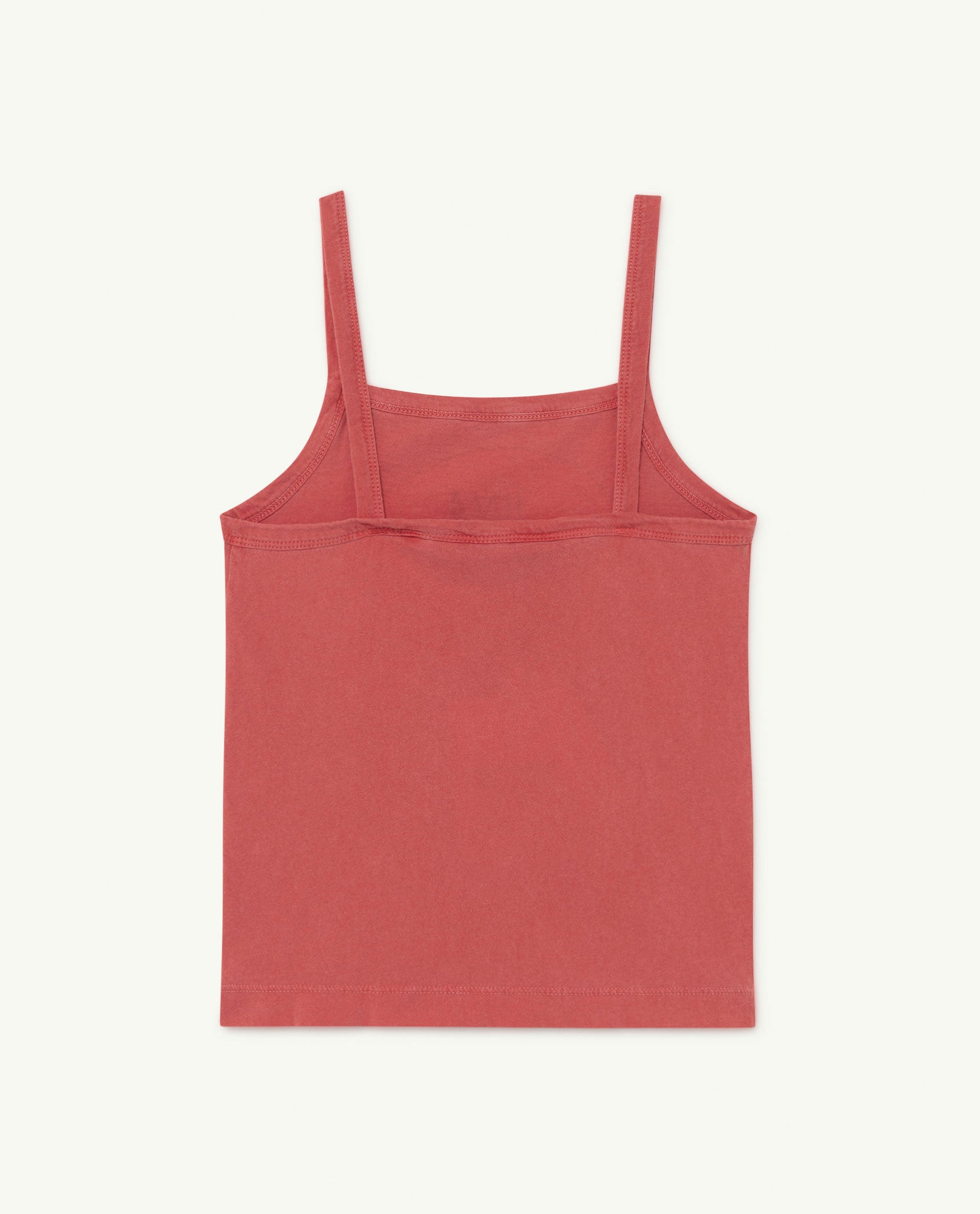 Girls Red Mouth Cotton Tank Top