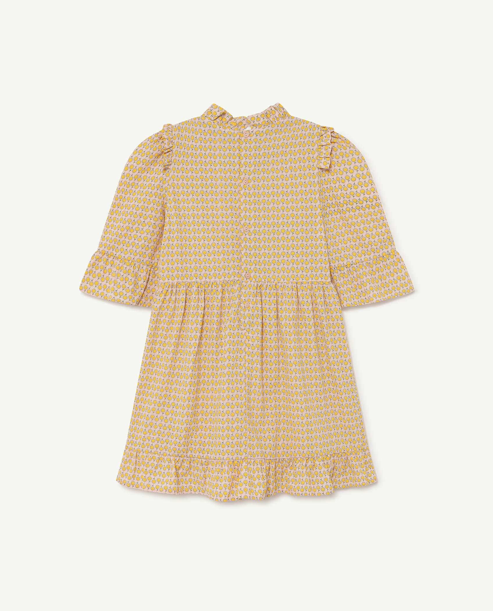 Girls Pink Flowers Dress