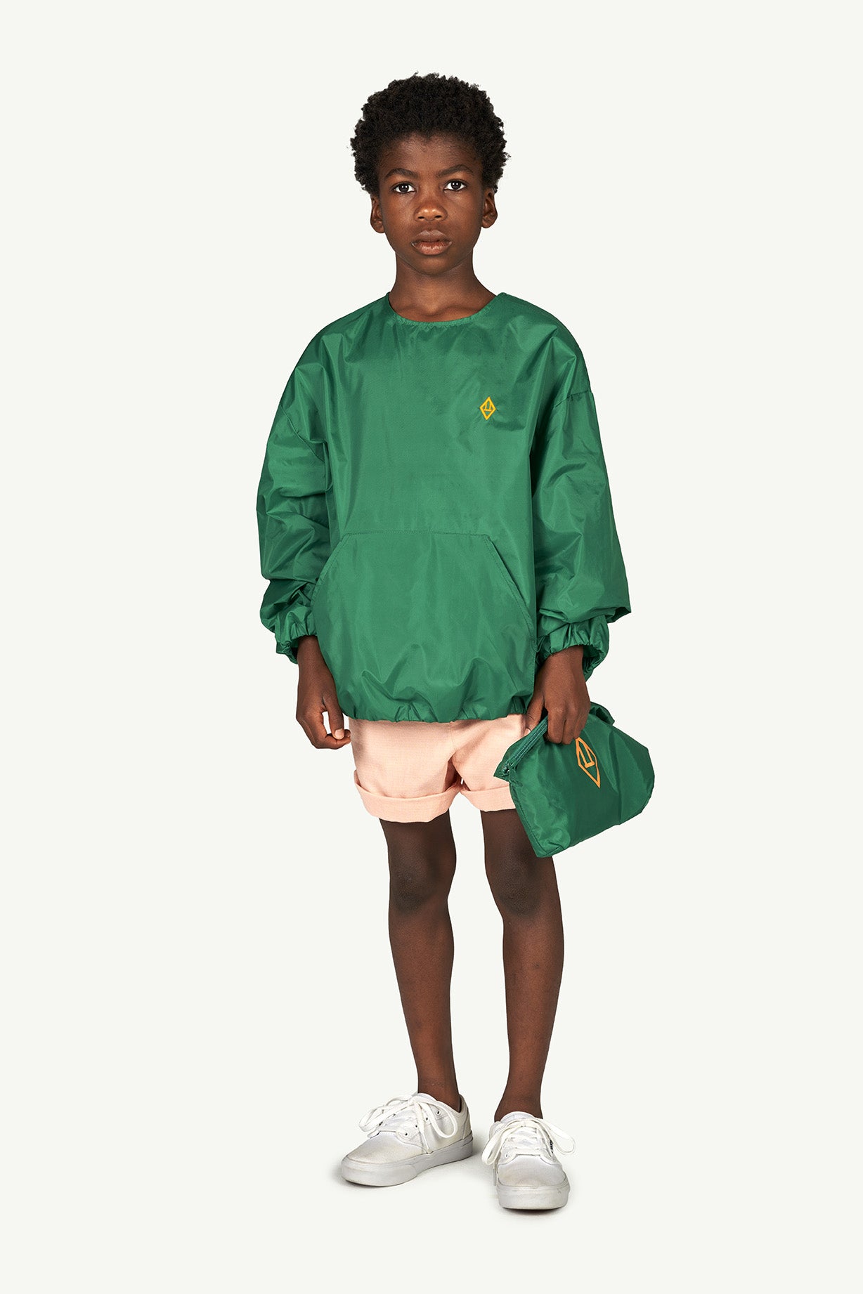 Girls Pink Logo Cotton Shorts