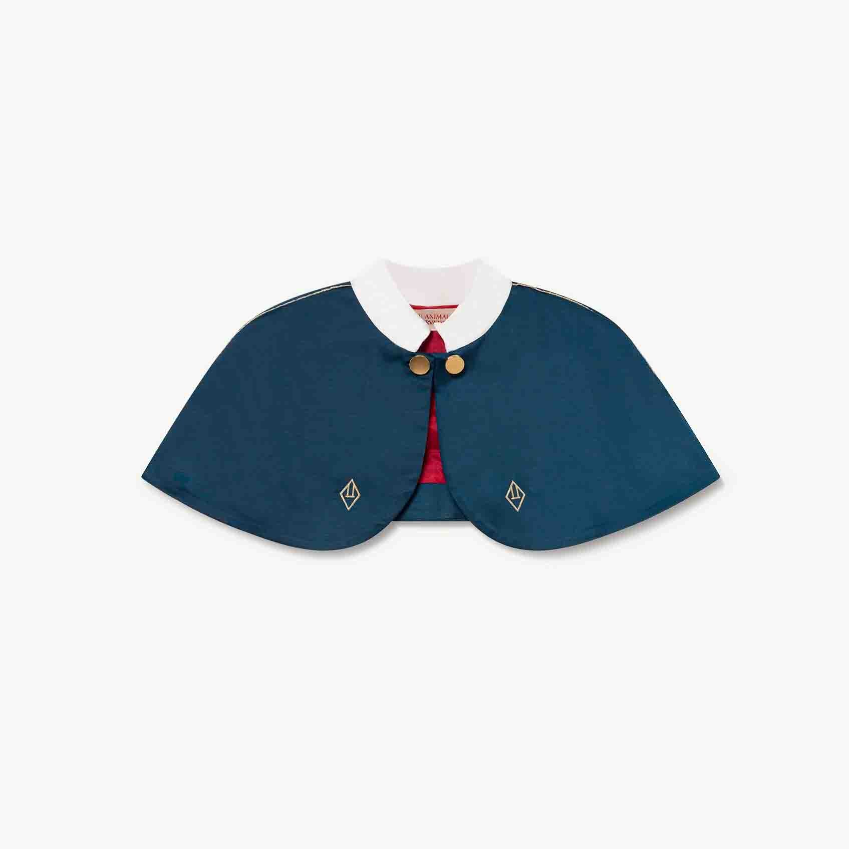 Girls Blue Logo Cape