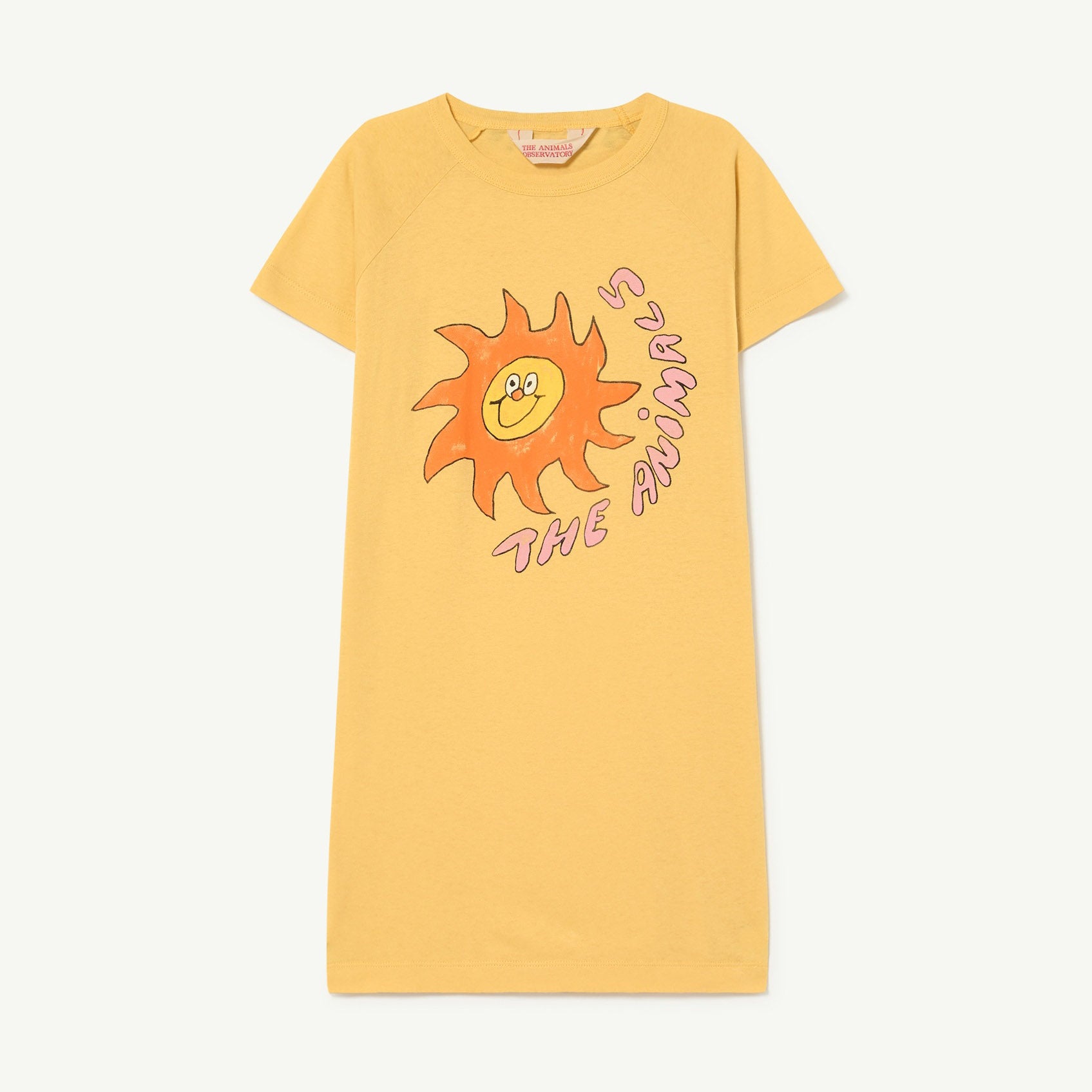 Girls Yellow Printed Cotton Dress