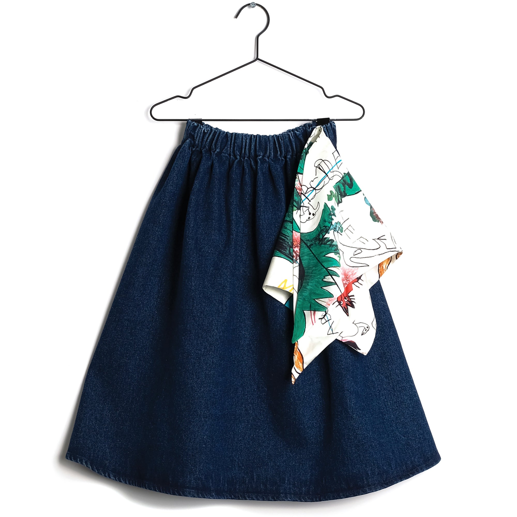 Girls Blue Denim Cotton Skirt