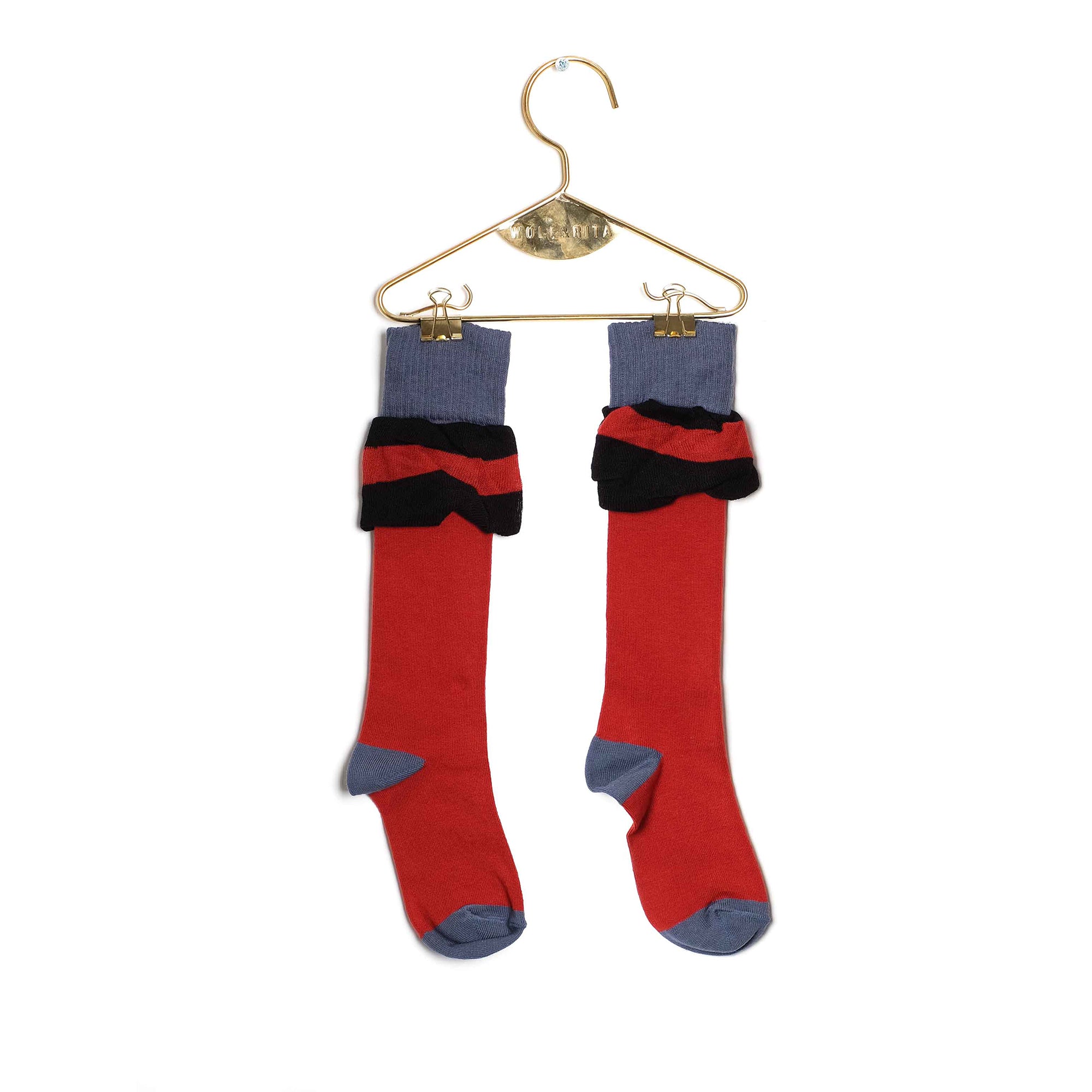 Girls Red Cotton Socks