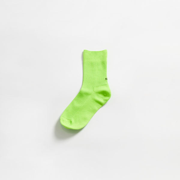 Boys & Girls Neon Green Cotton Socks