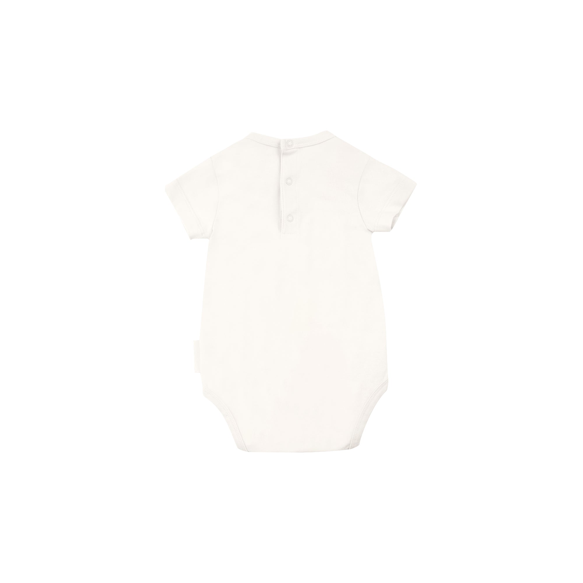 Baby Off White Pima Cotton Babysuit