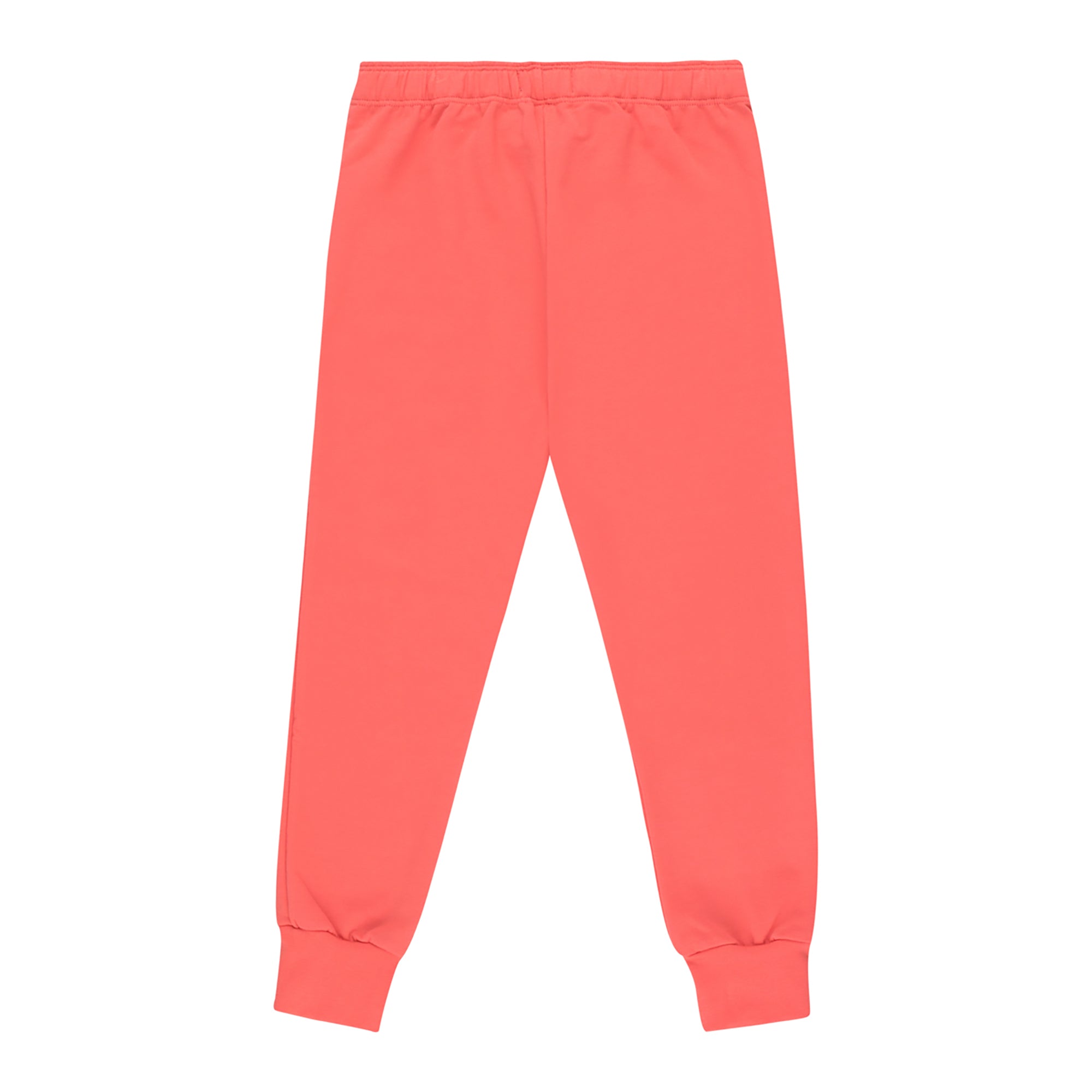 Girls Light Red Pima Cotton Trousers