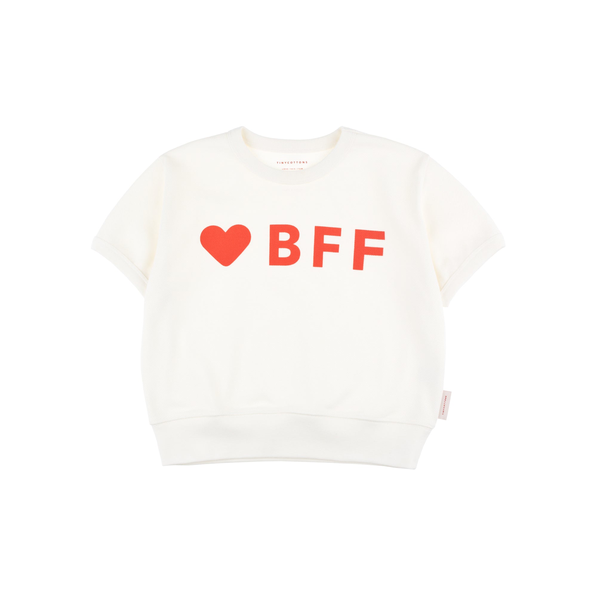 Girls White Cotton T-Shirt