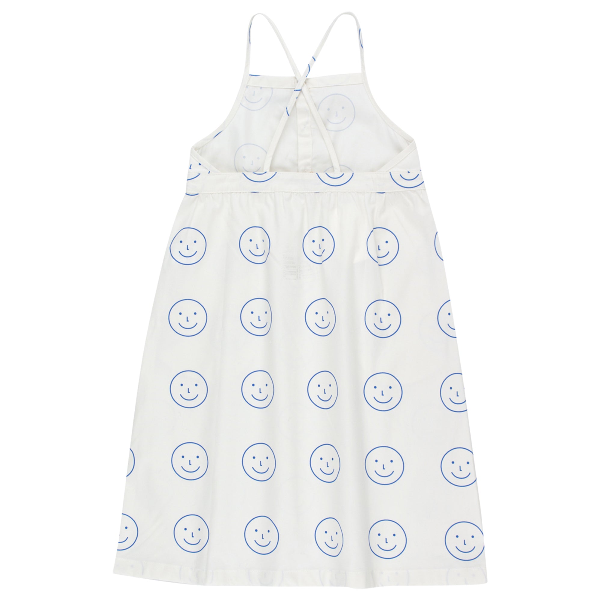 Girls Off White Cotton Dress