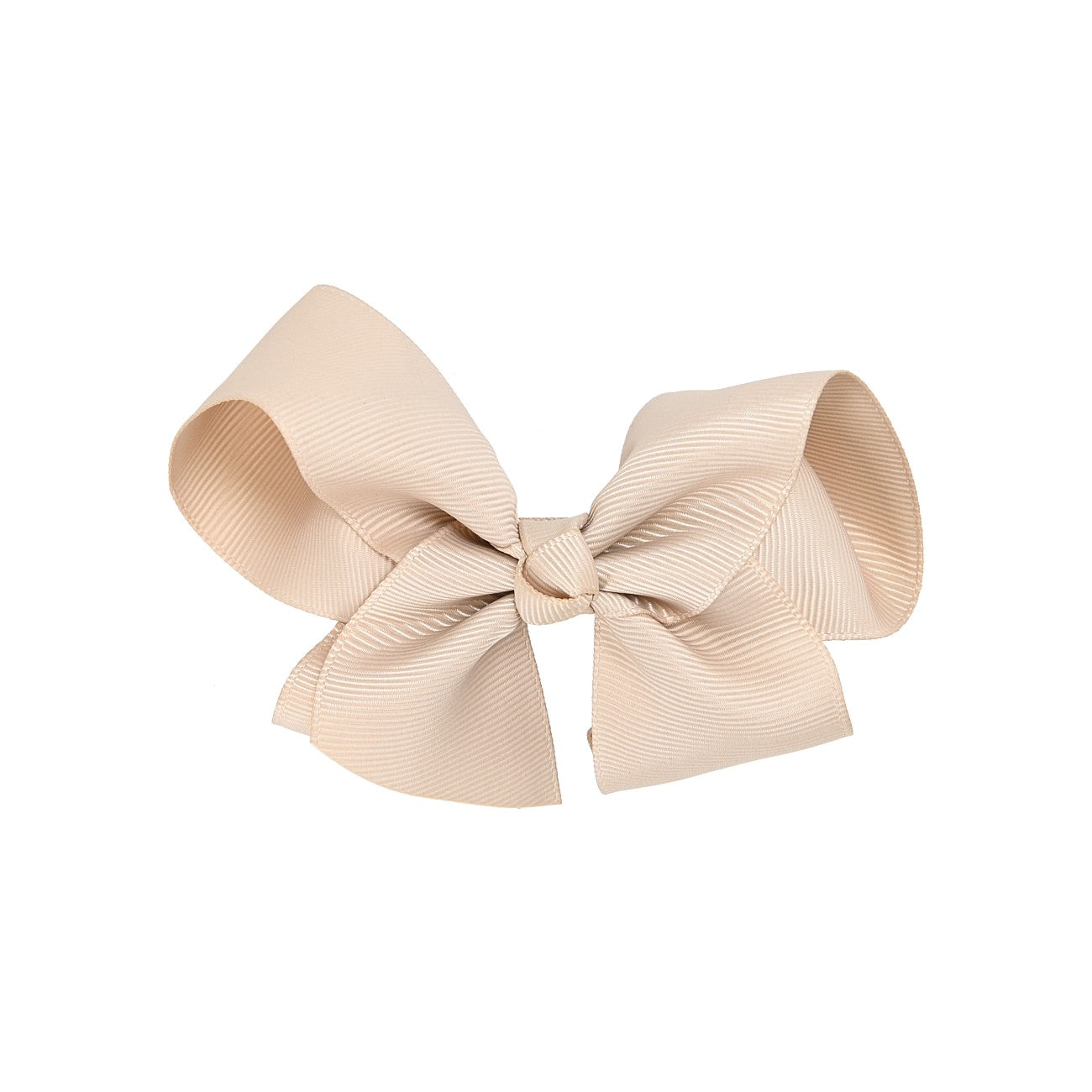 Girls Beige Bow Hair Clip - 10cm