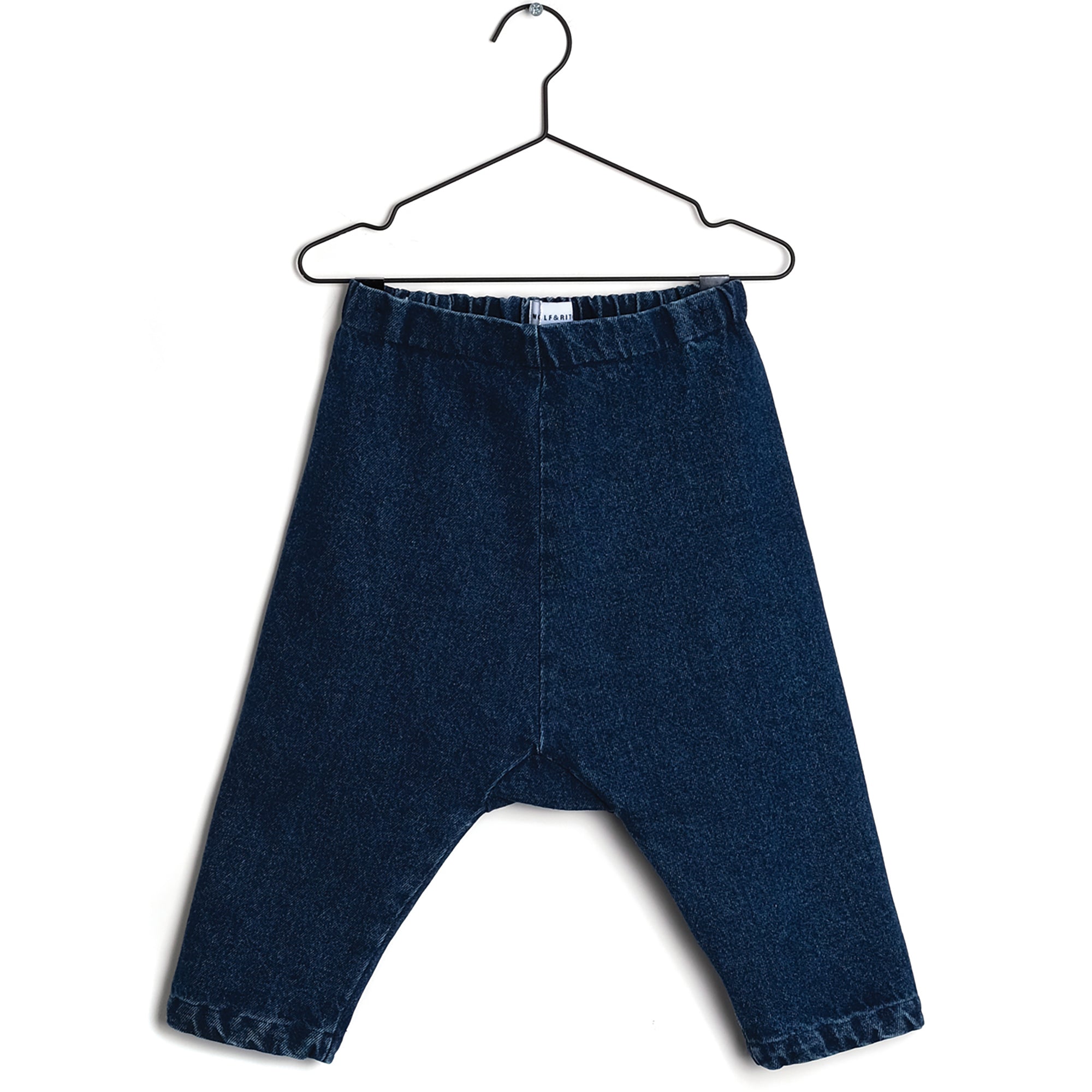 Girls Blue Denim Cotton Trousers