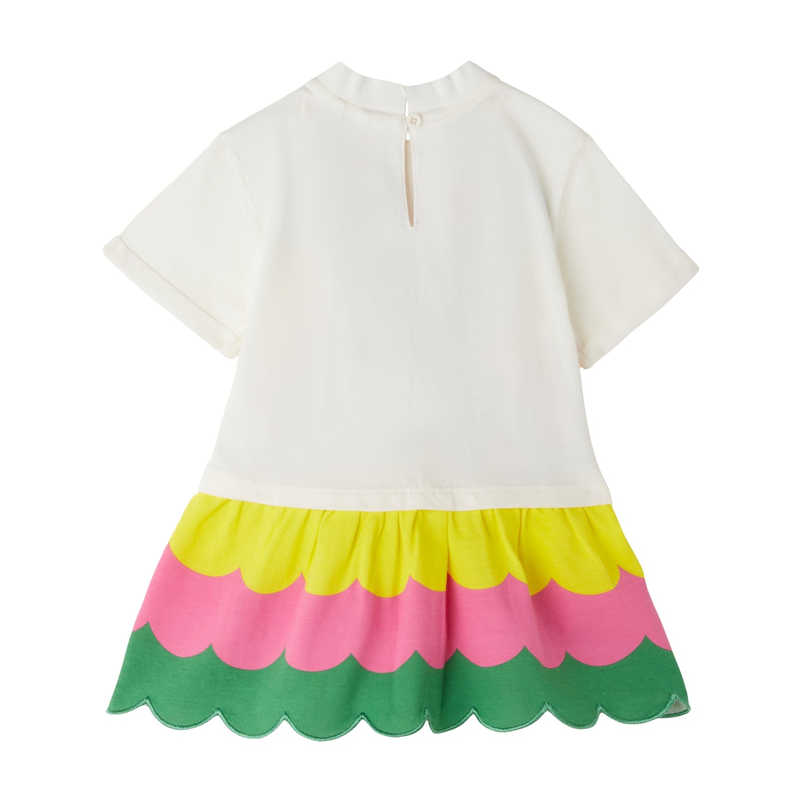 Baby Girls White Printed Dress