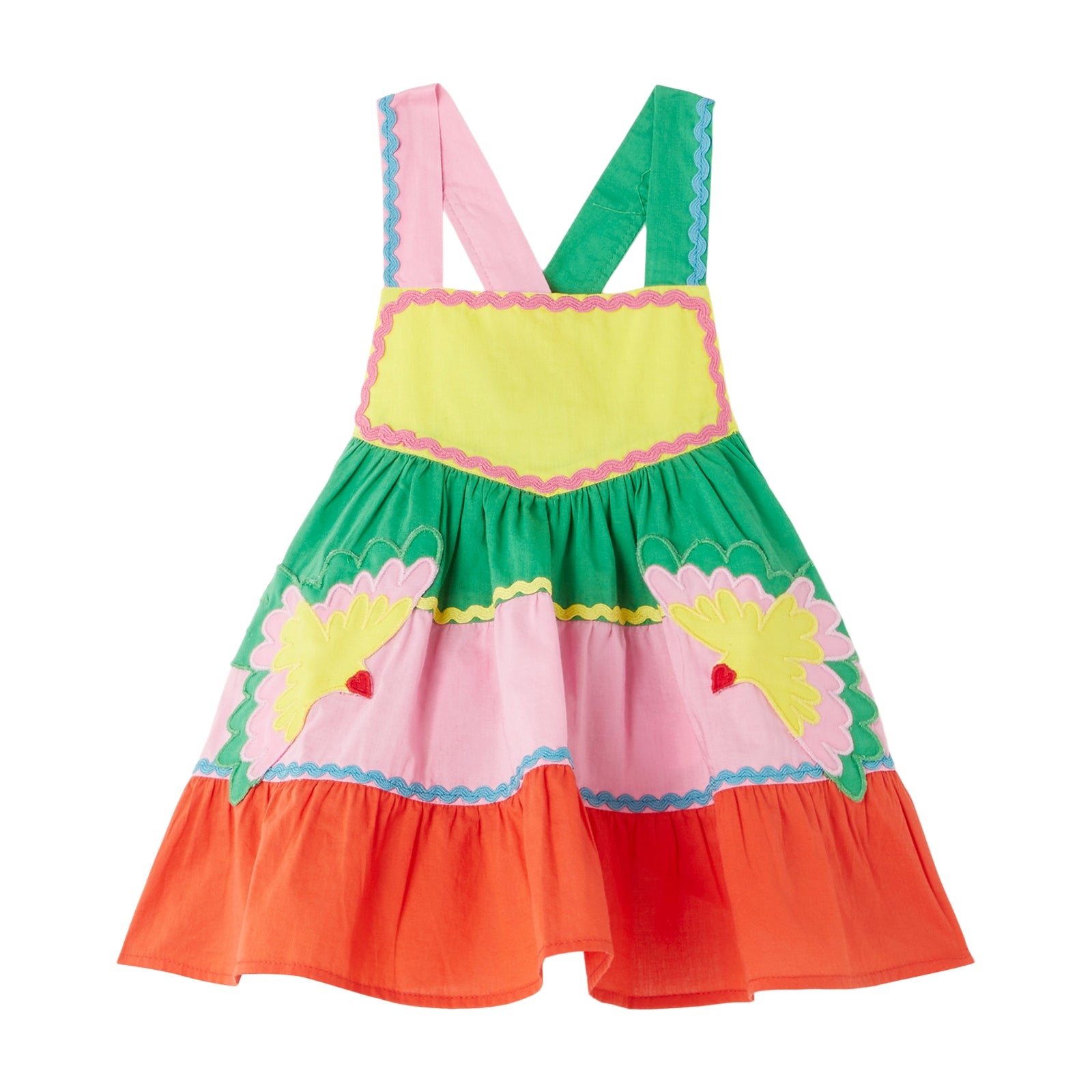 Baby Girls Multicolor Cotton Dress