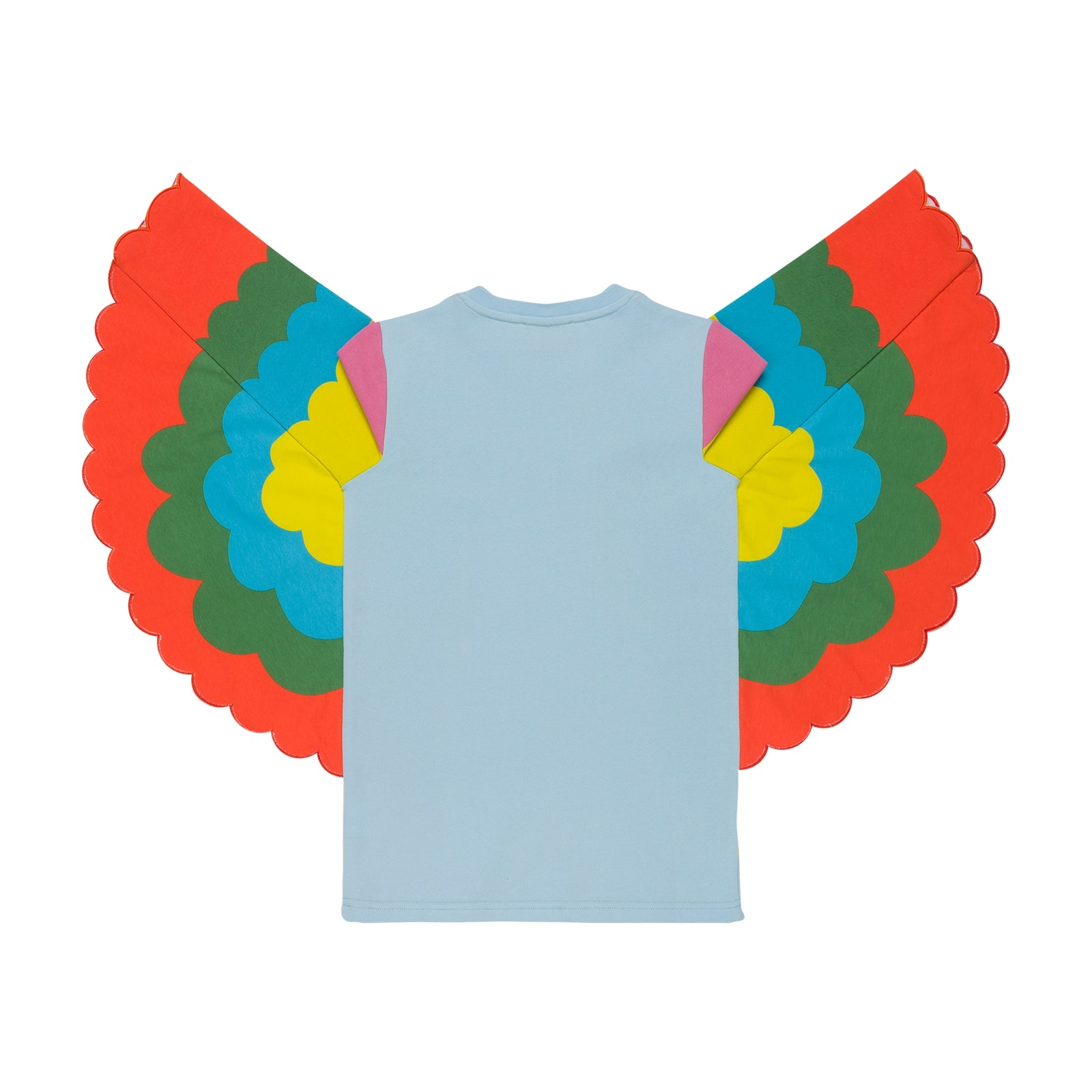 Girls Light Blue Wing Dress