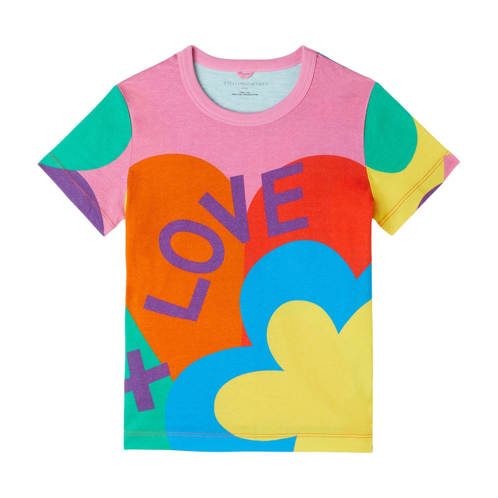 Girls Multicolor Cotton T-Shirt