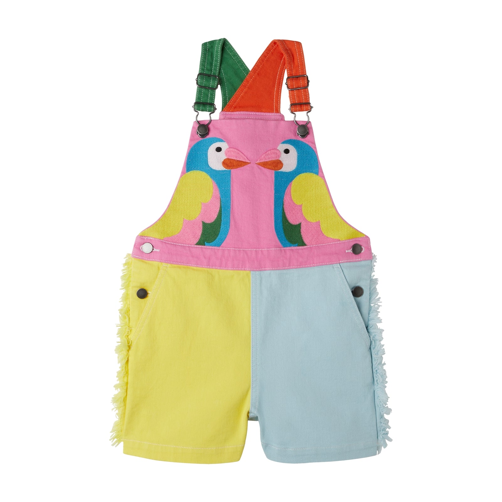 Girls Multicolor Cotton Jumpsuit