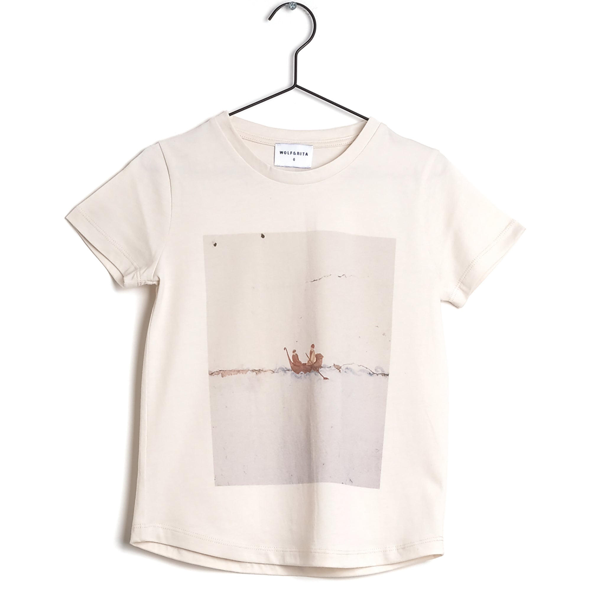 Girls White Cotton T-shirt