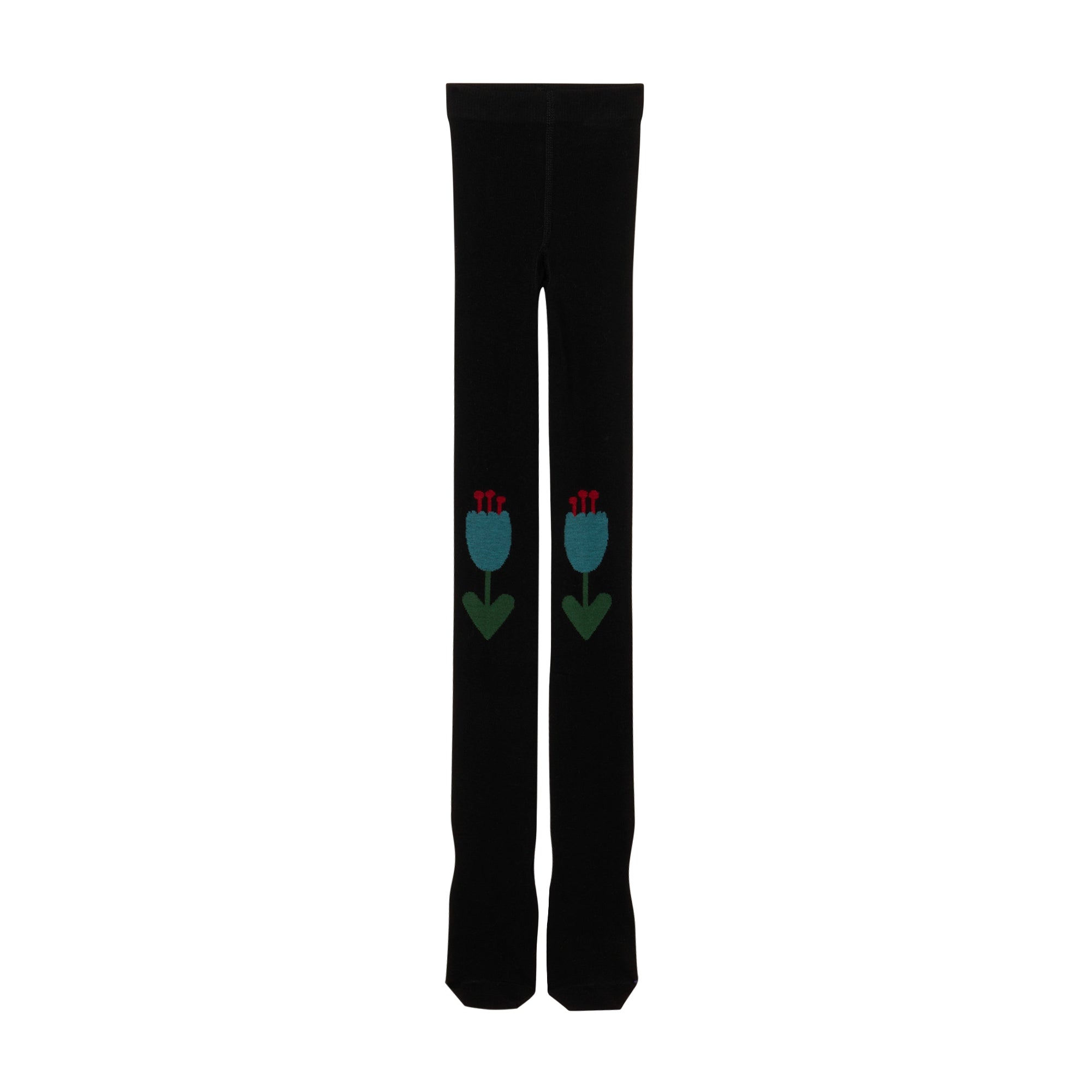 Girls Black Cotton Tights