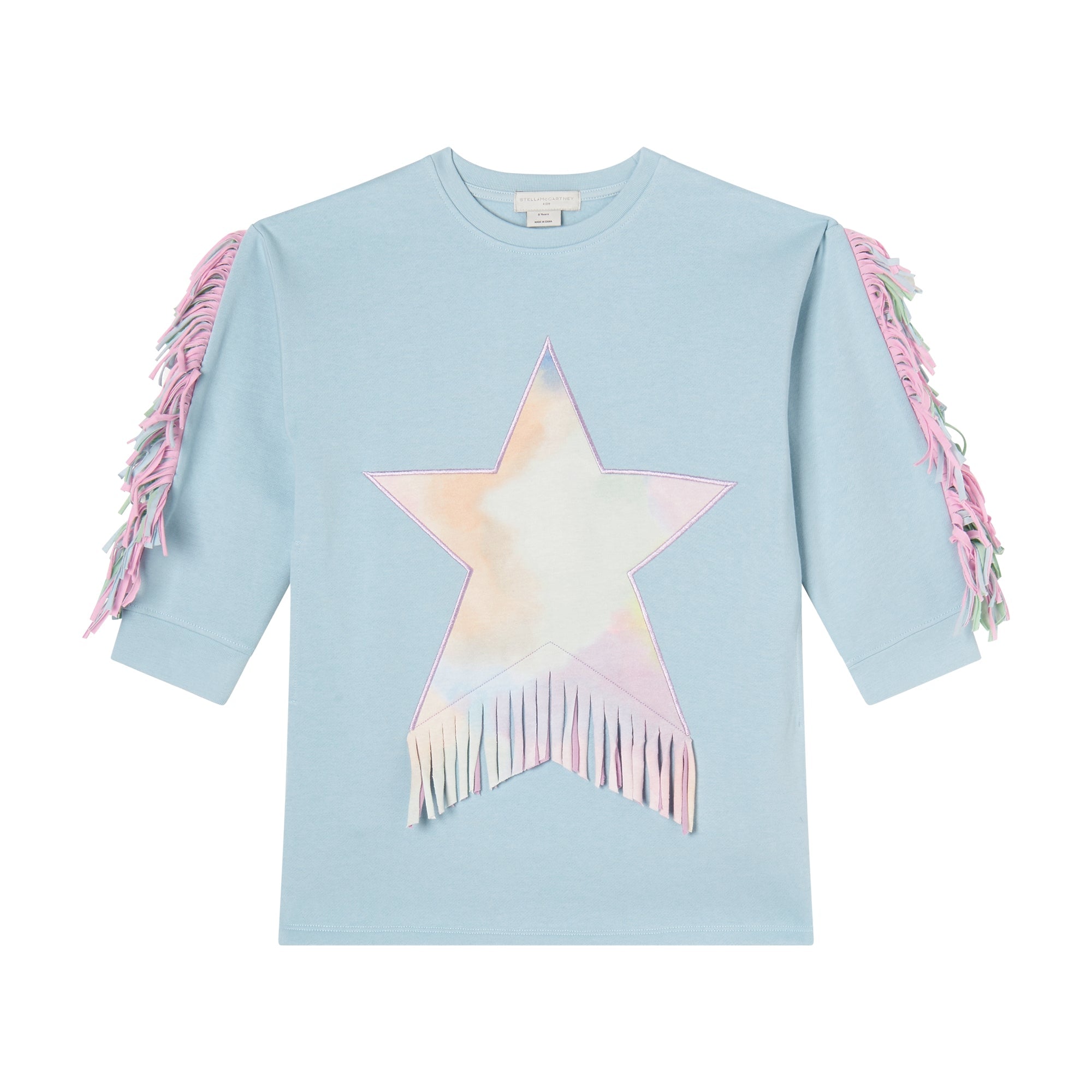 Girls Light Blue Cotton Dress