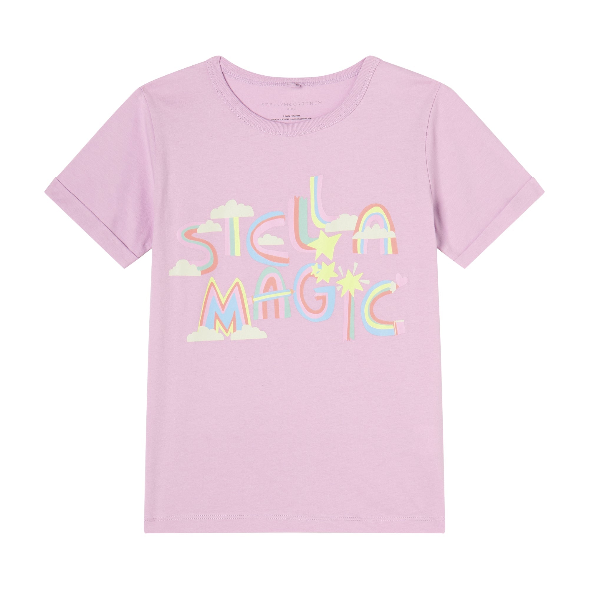 Girls Pink Logo Cotton T-Shirt