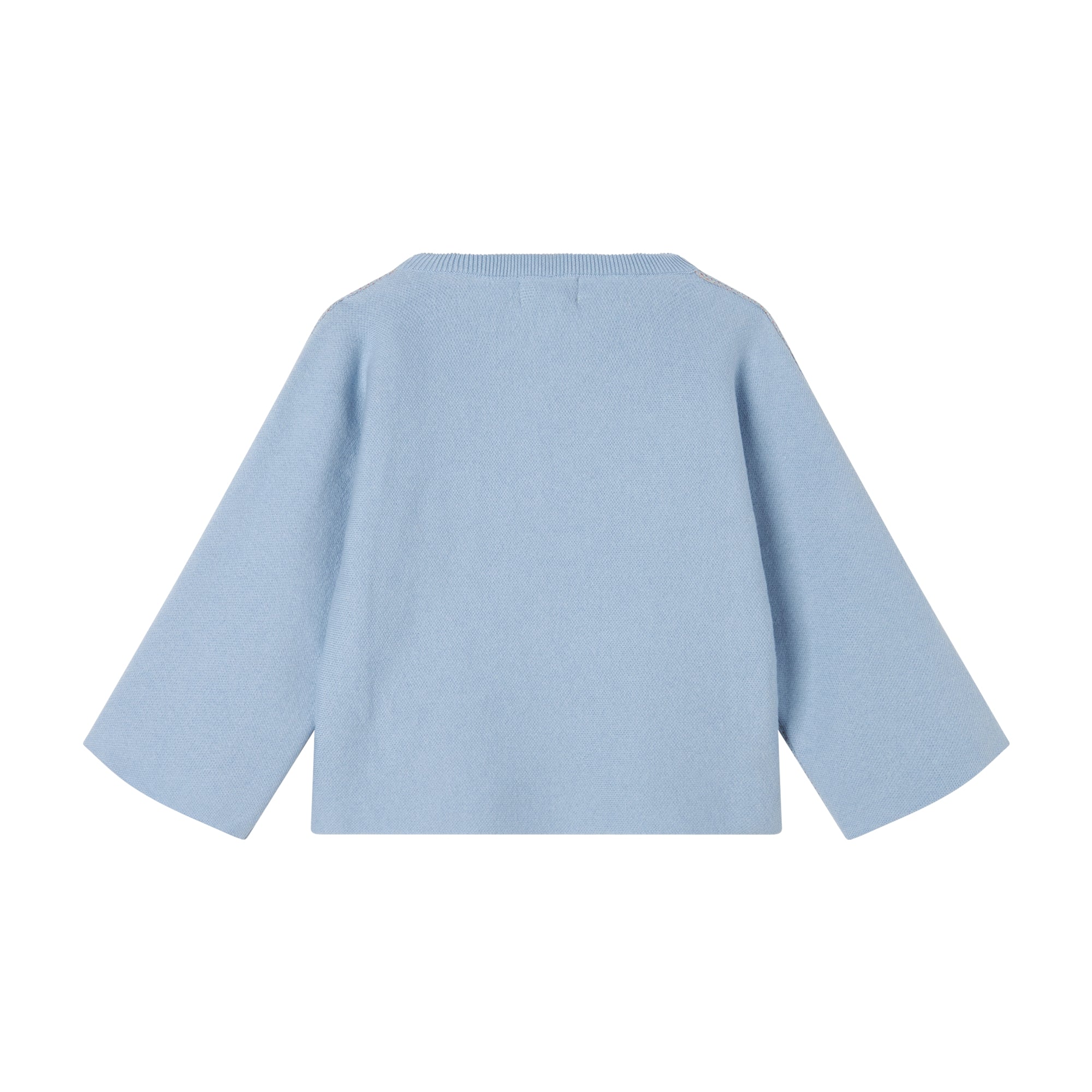 Girls Light Blue Stars Sweater