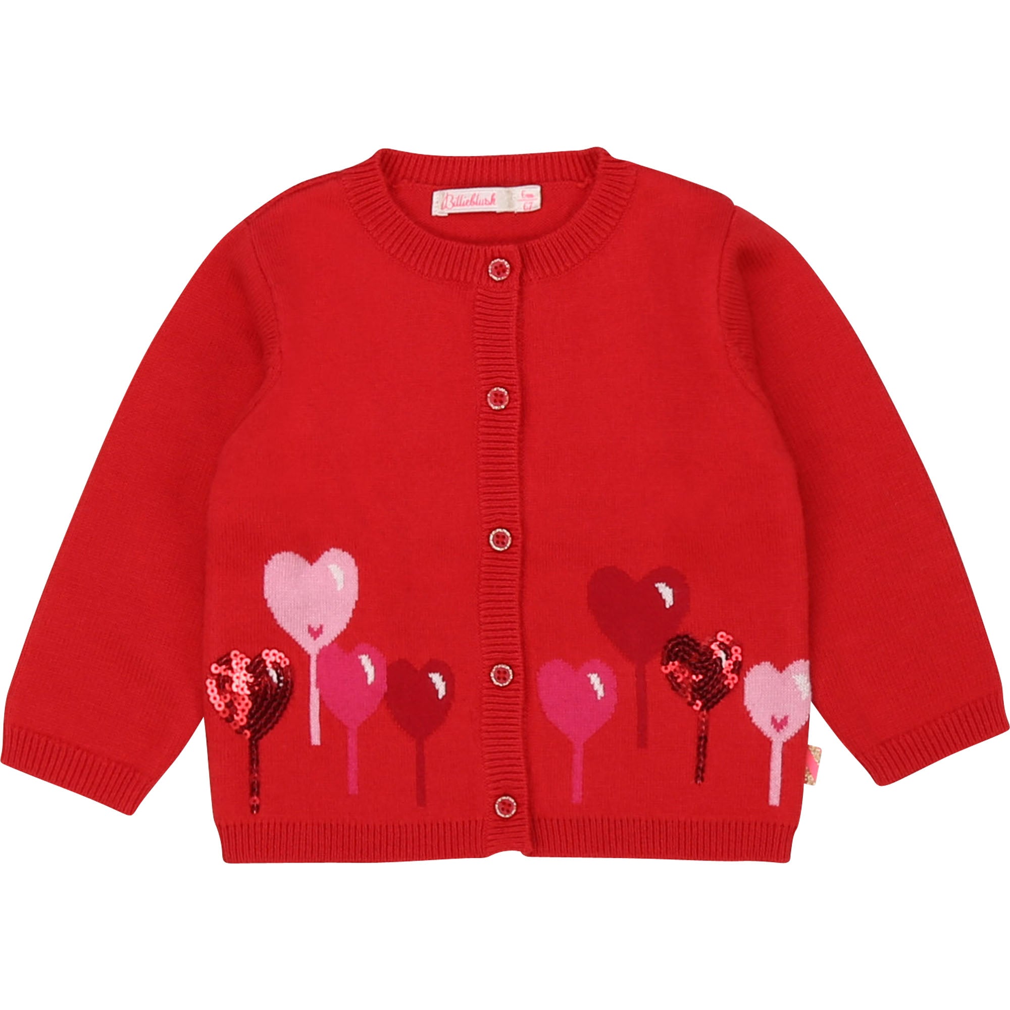 Baby Girls Ruby Heart Cardigan