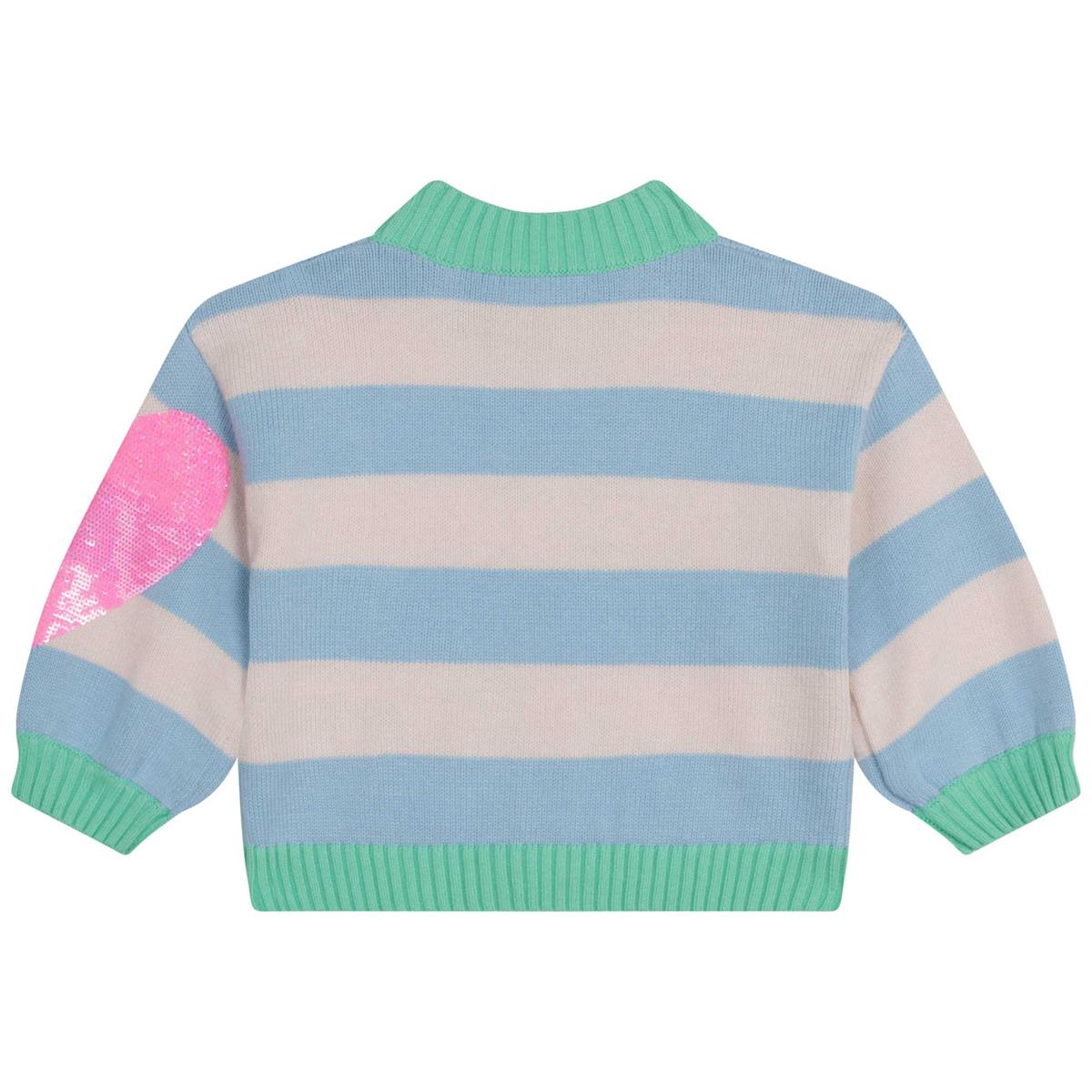 Baby Girls Blue Stripes Cardigan