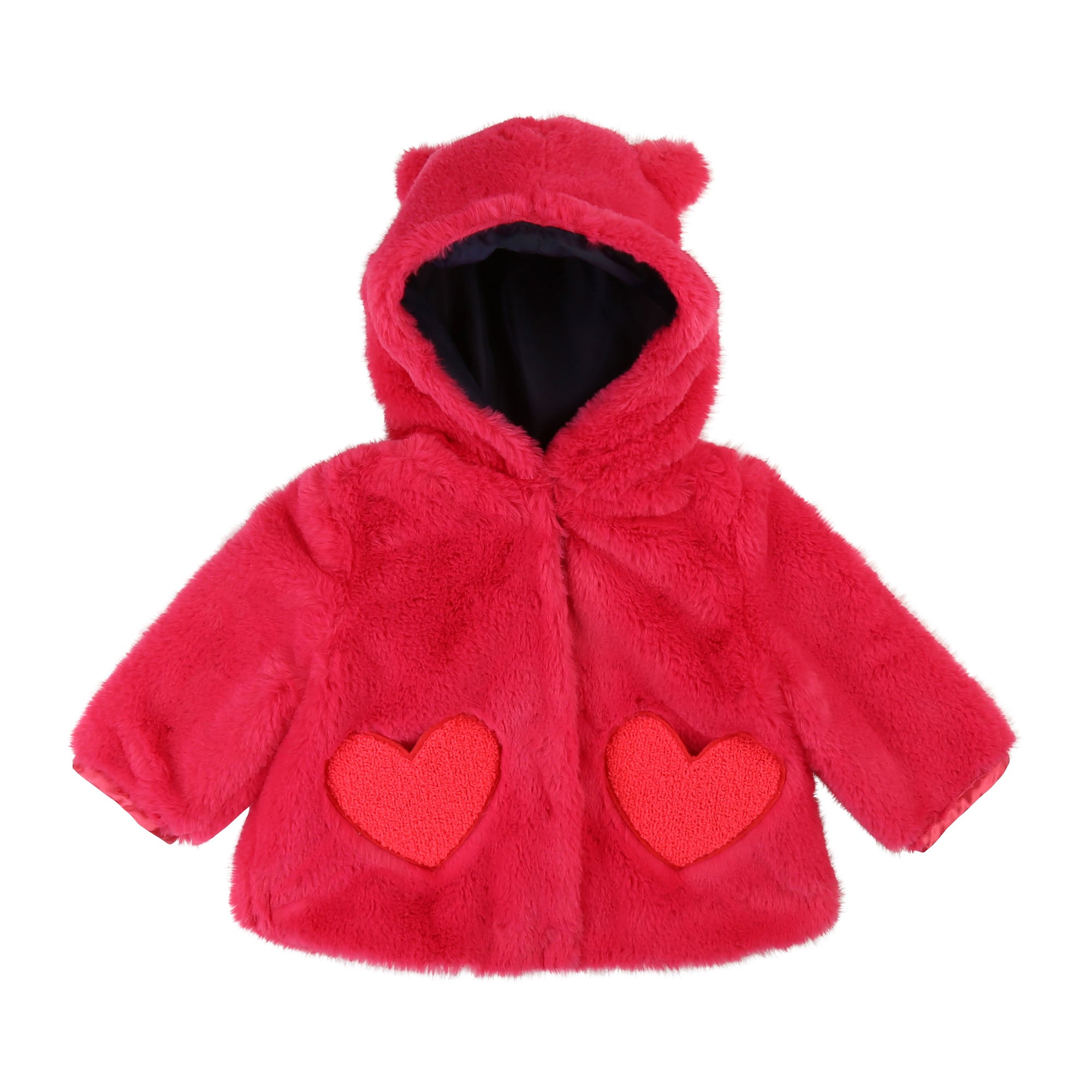Baby Girls Red Hooded Coat
