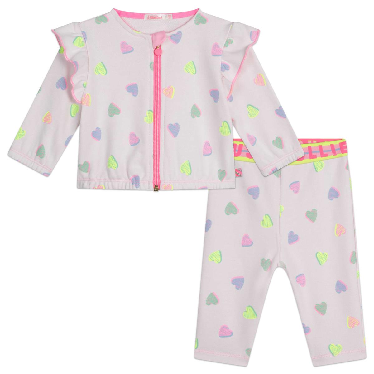 Baby Girls Light Pink Heart Set