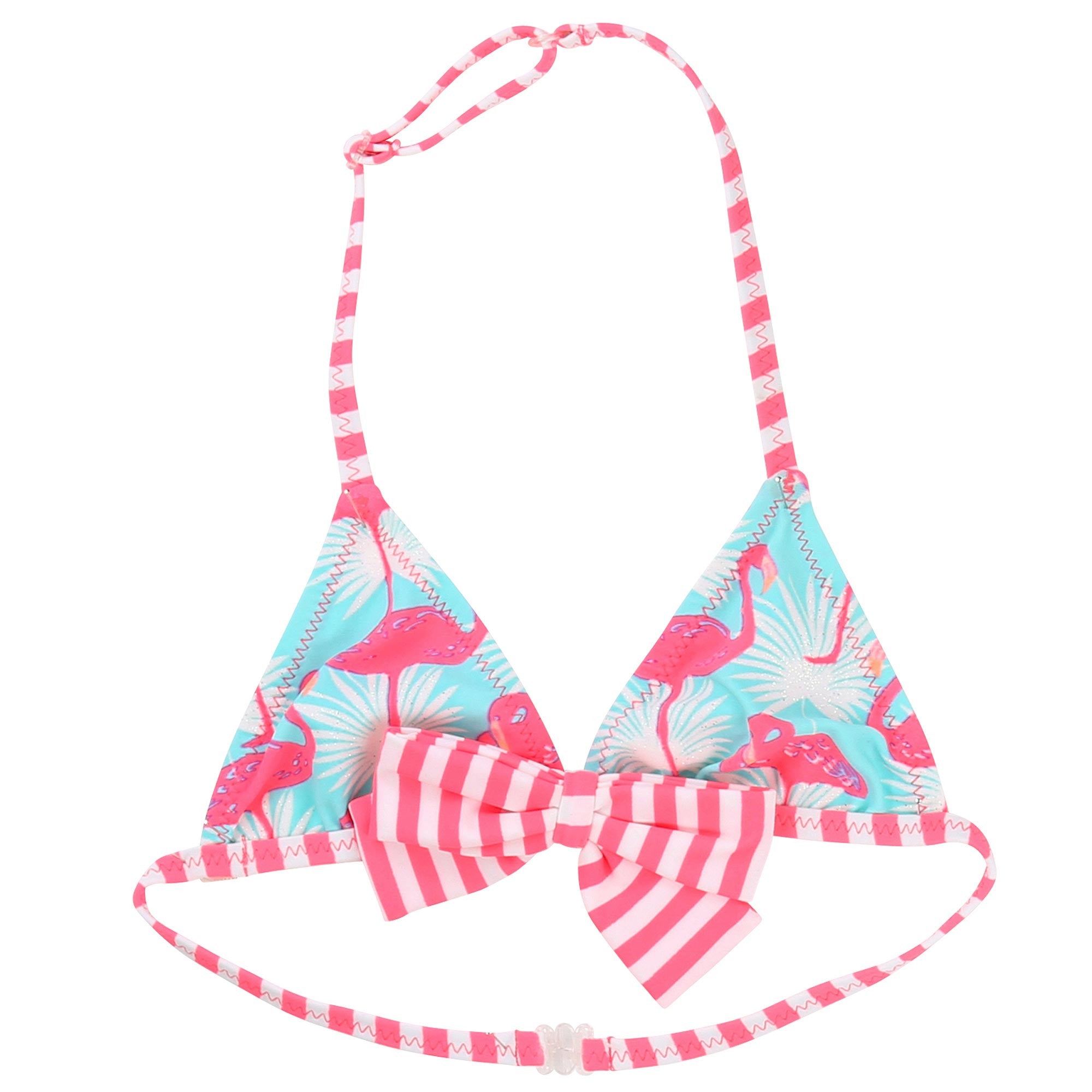 Girls Multicolor Flamingo Bikini