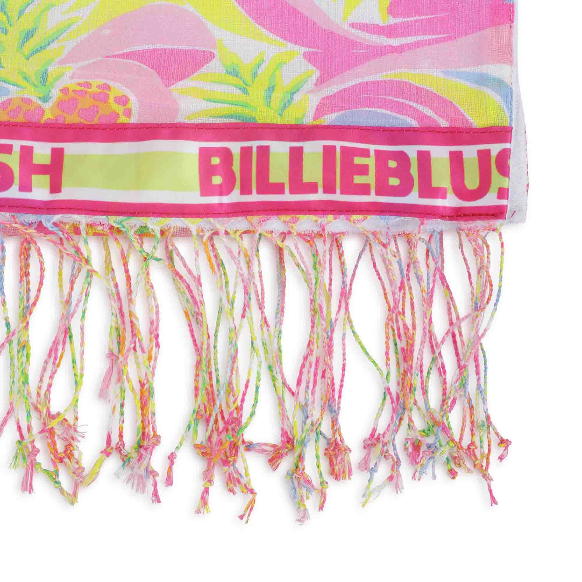 Girls Multicolor Tassel Bech Scarf