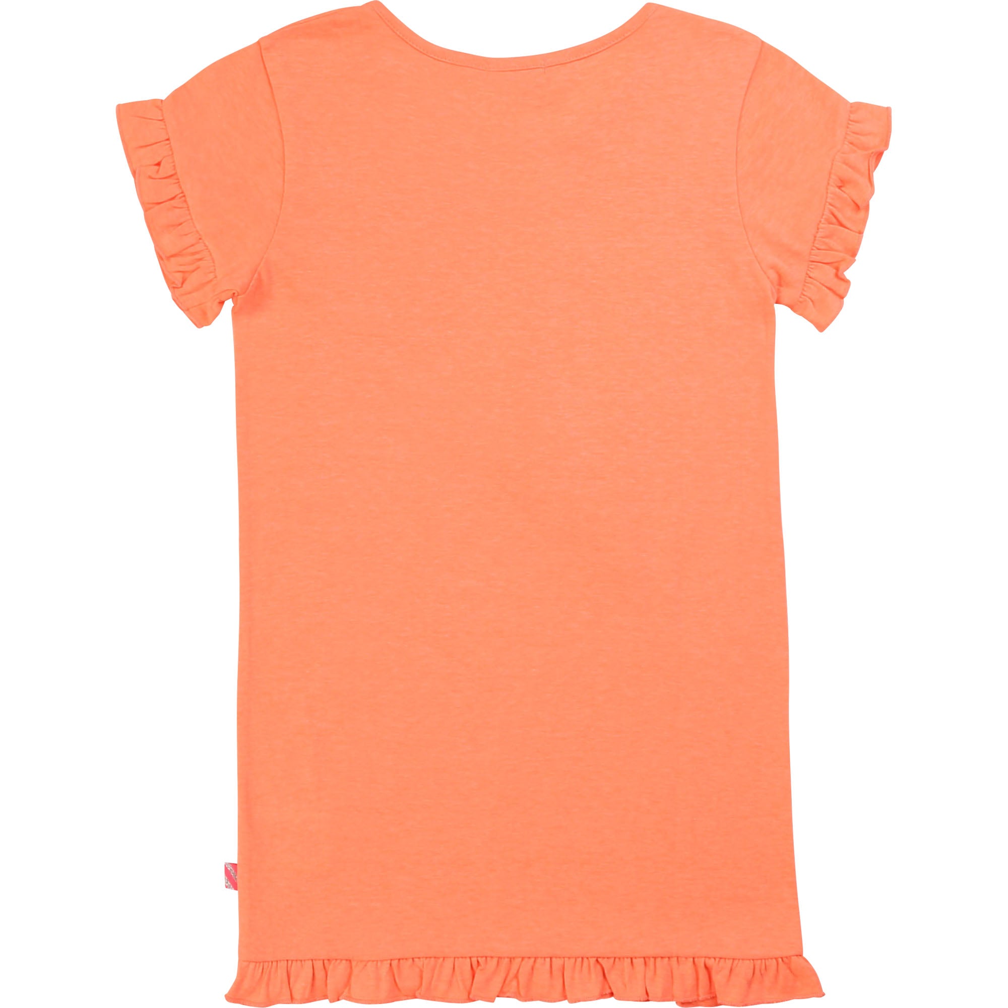 Girls Orange Pattern Cotton Dress