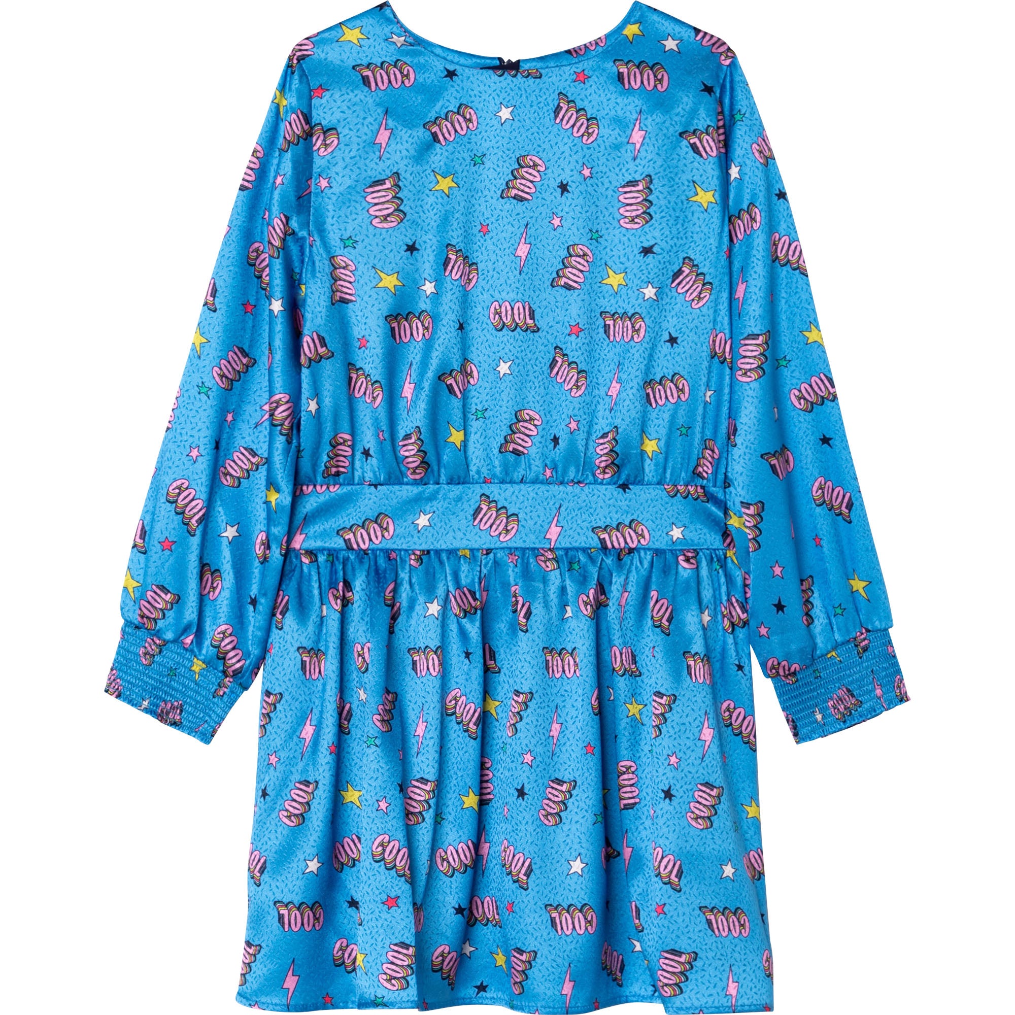 Girls Blue Printing Dress