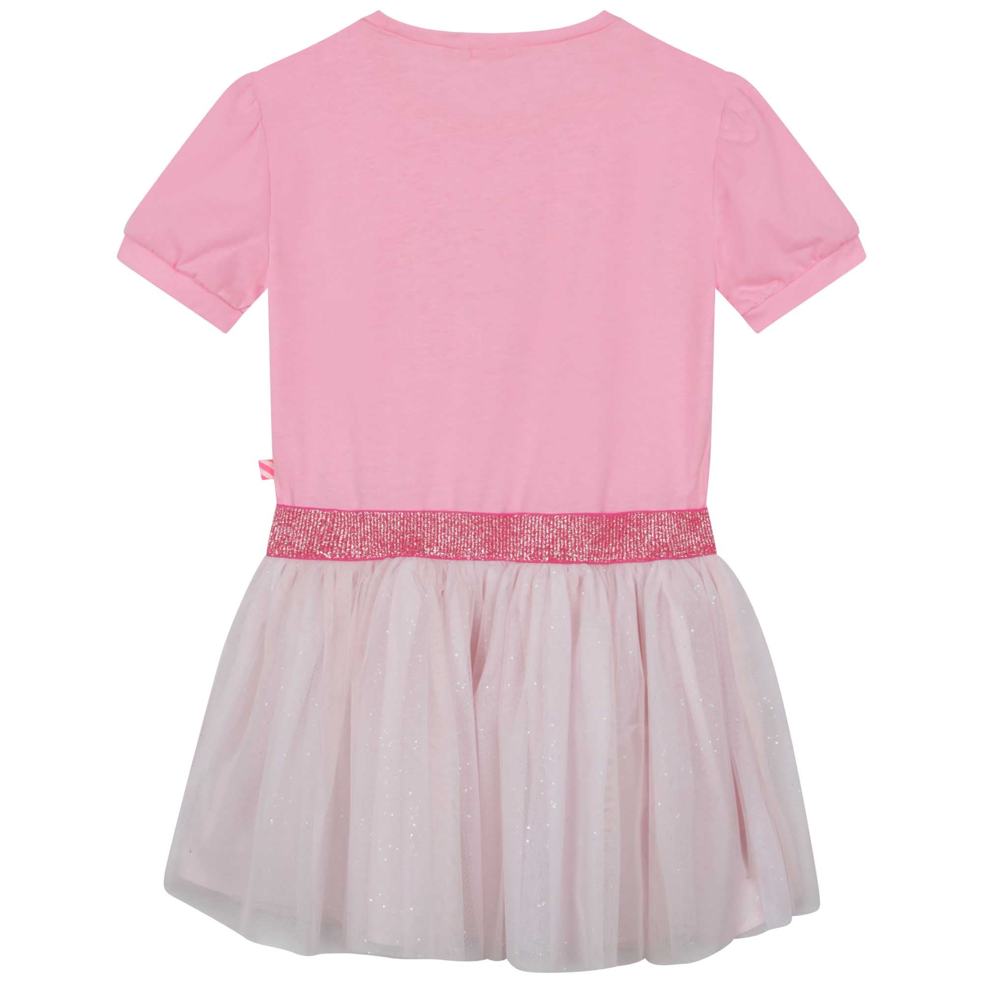 Girls Pink Glitter Dress
